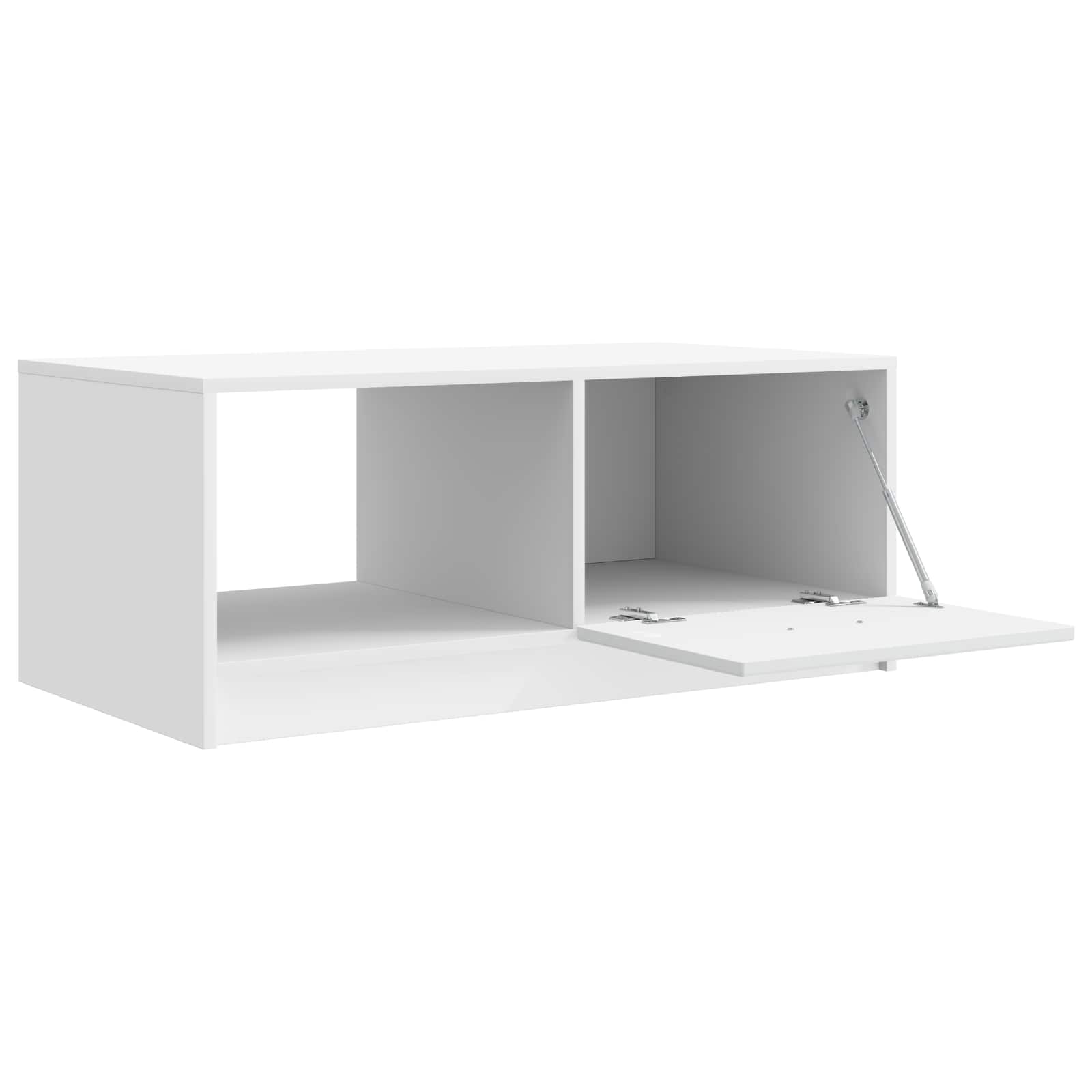 Table basse Blanc 90 x 50 x 37 cm Bois d'ingénierie - XIOS