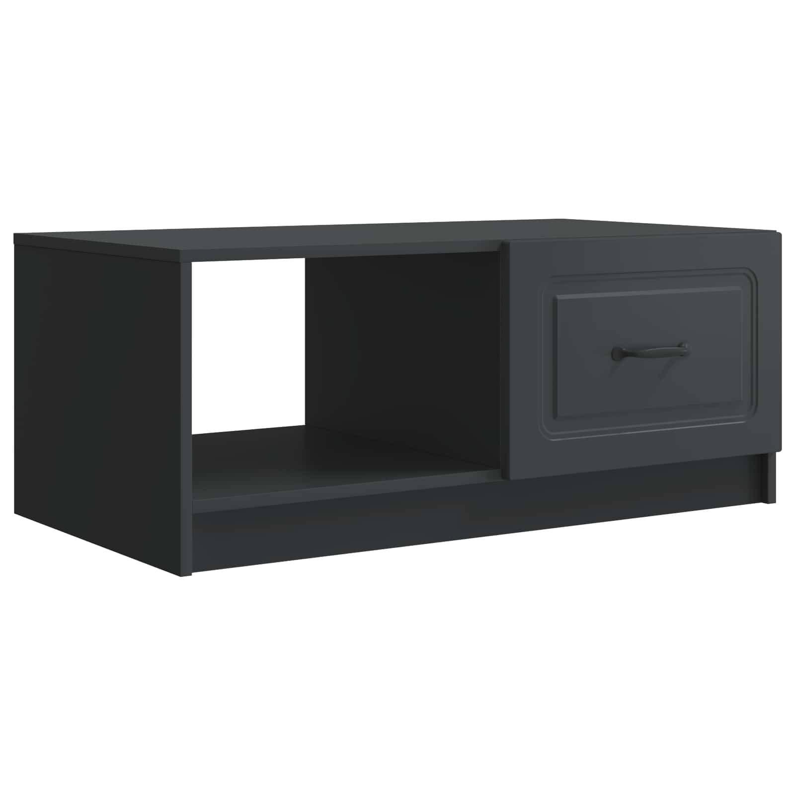 Table basse Noir 90 x 50 x 37 cm Bois d'ingénierie - XIOS