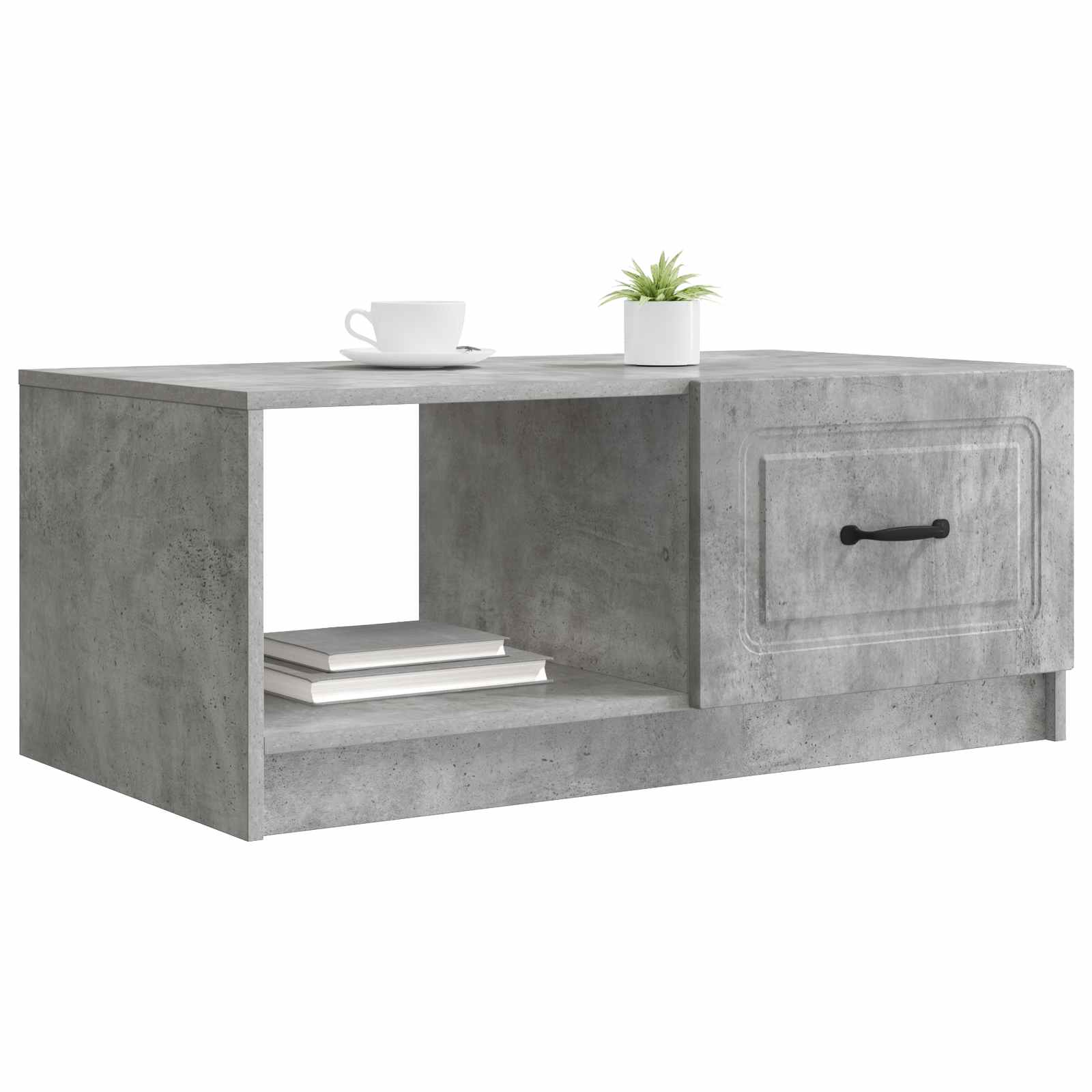 Table basse Gris béton 90 x 50 x 37 cm Bois d'ingénierie - XIOS