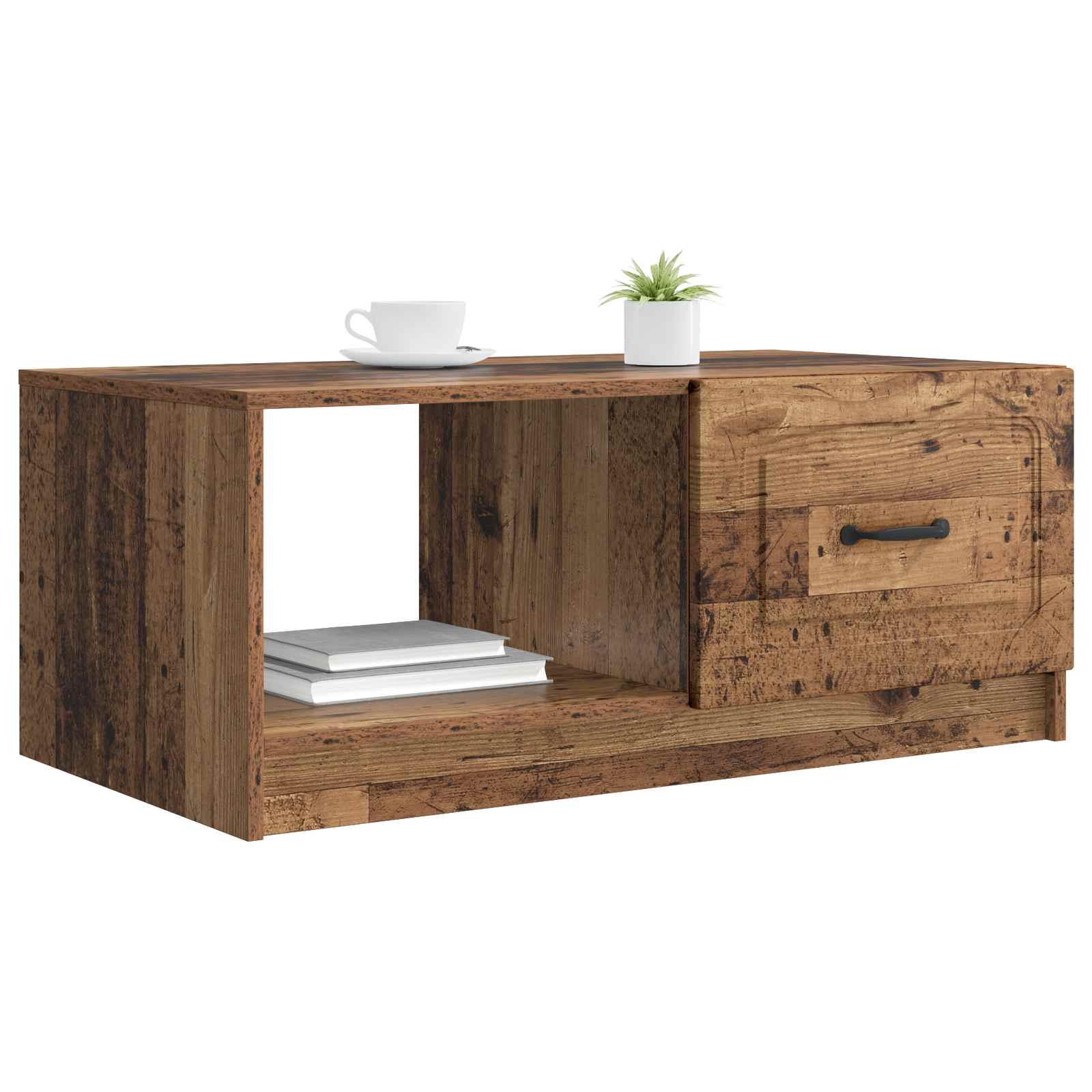 Table basse Bois ancien 90 x 50 x 37 cm Bois d'ingénierie - XIOS
