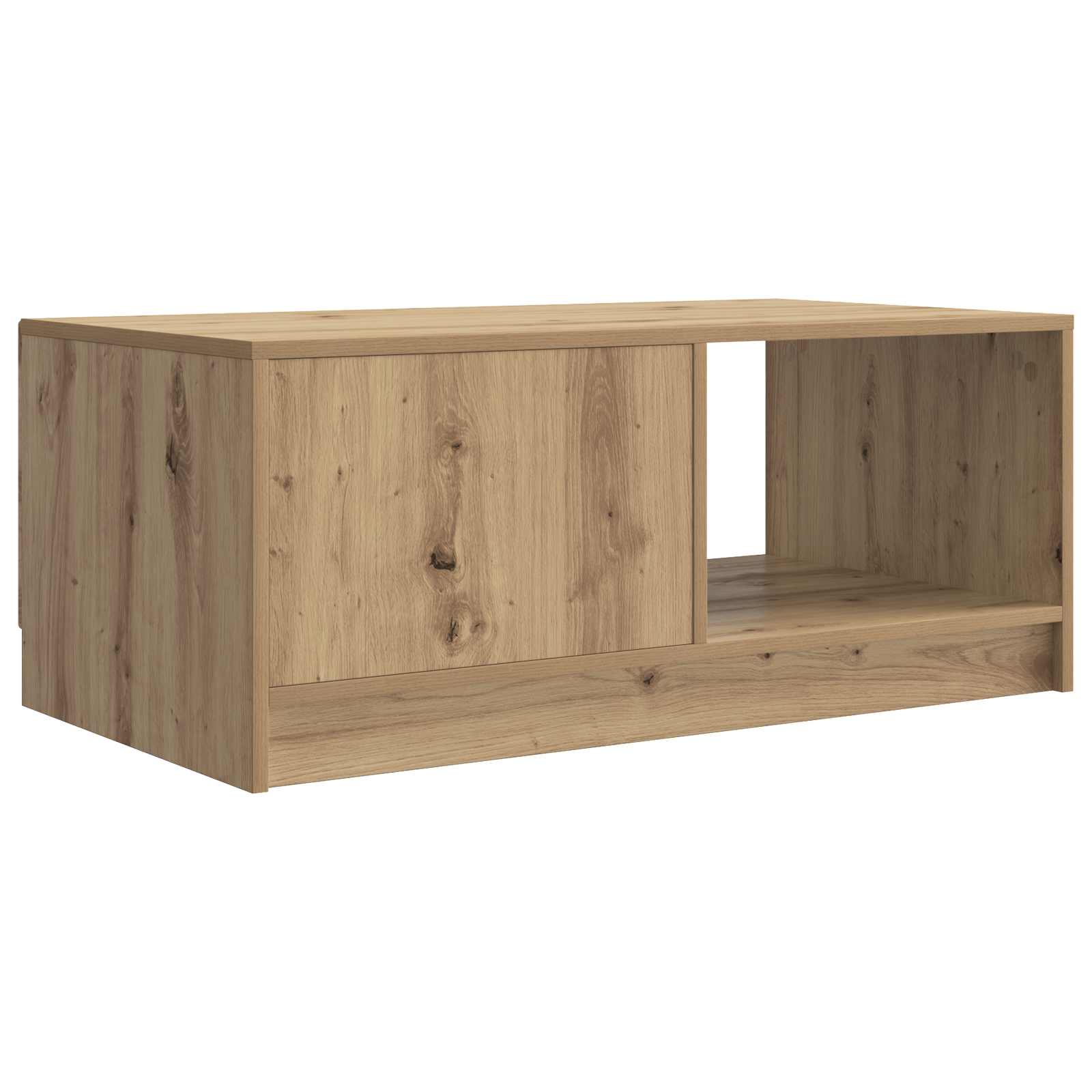 Table basse Chêne artisanal 90 x 50 x 37 cm Bois d'ingénierie - XIOS