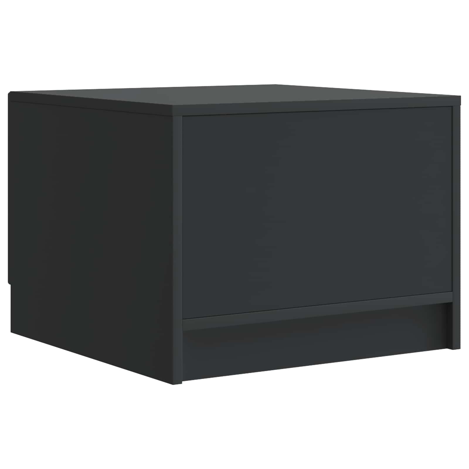 Table basse avec tiroir Noir 49 x 50 x 37 cm Bois d'ingénierie - XIOS