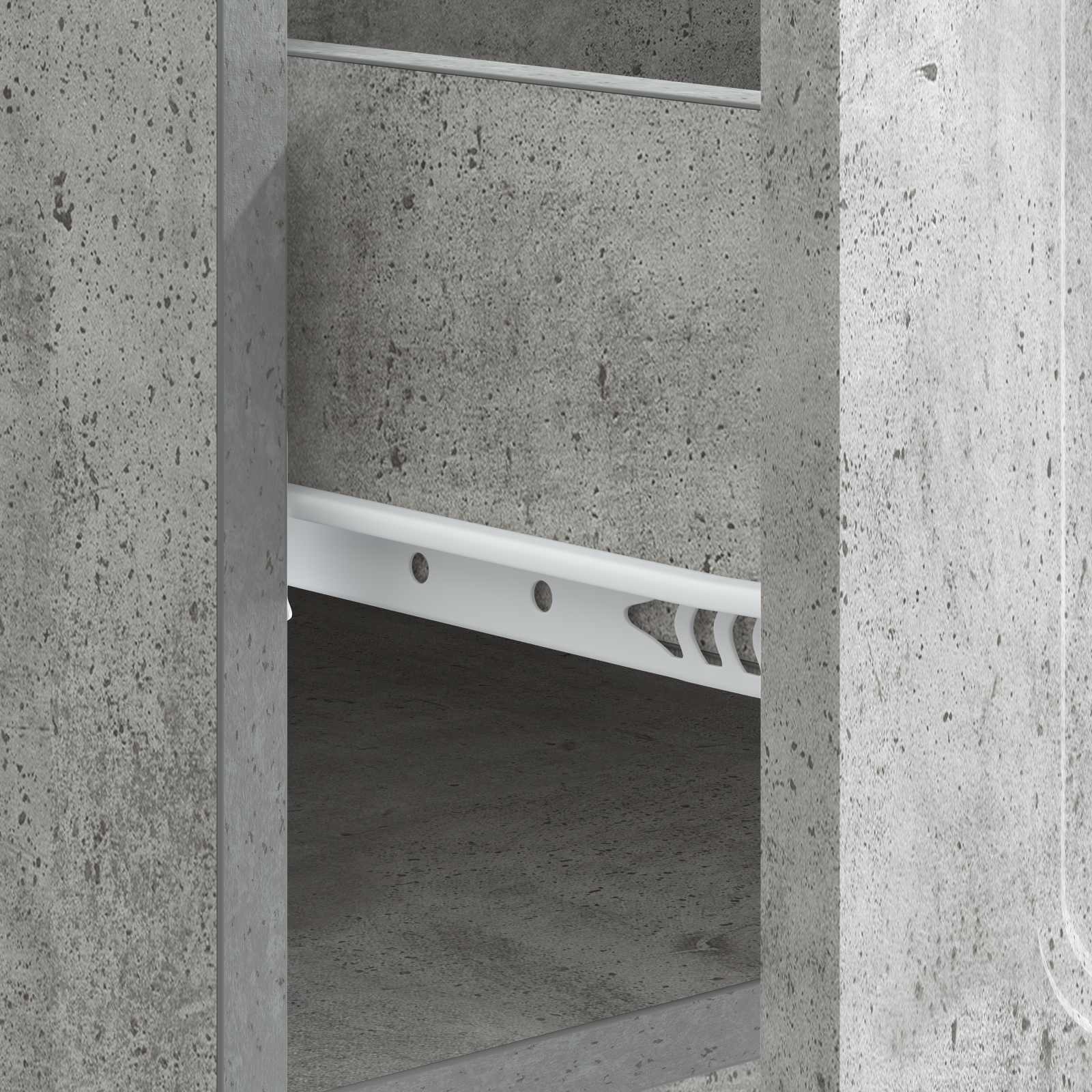 Table basse Gris béton 49 x 50 x 37 cm Bois d'ingénierie - XIOS