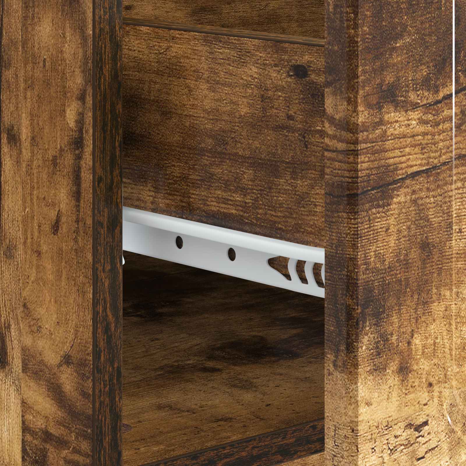 Table basse Chêne fumé 49 x 50 x 37 cm Bois d'ingénierie - XIOS