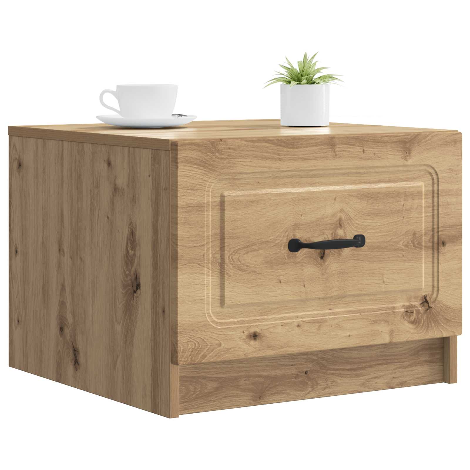 Table basse Chêne artisanal 49 x 50 x 37 cm Bois d'ingénierie - XIOS