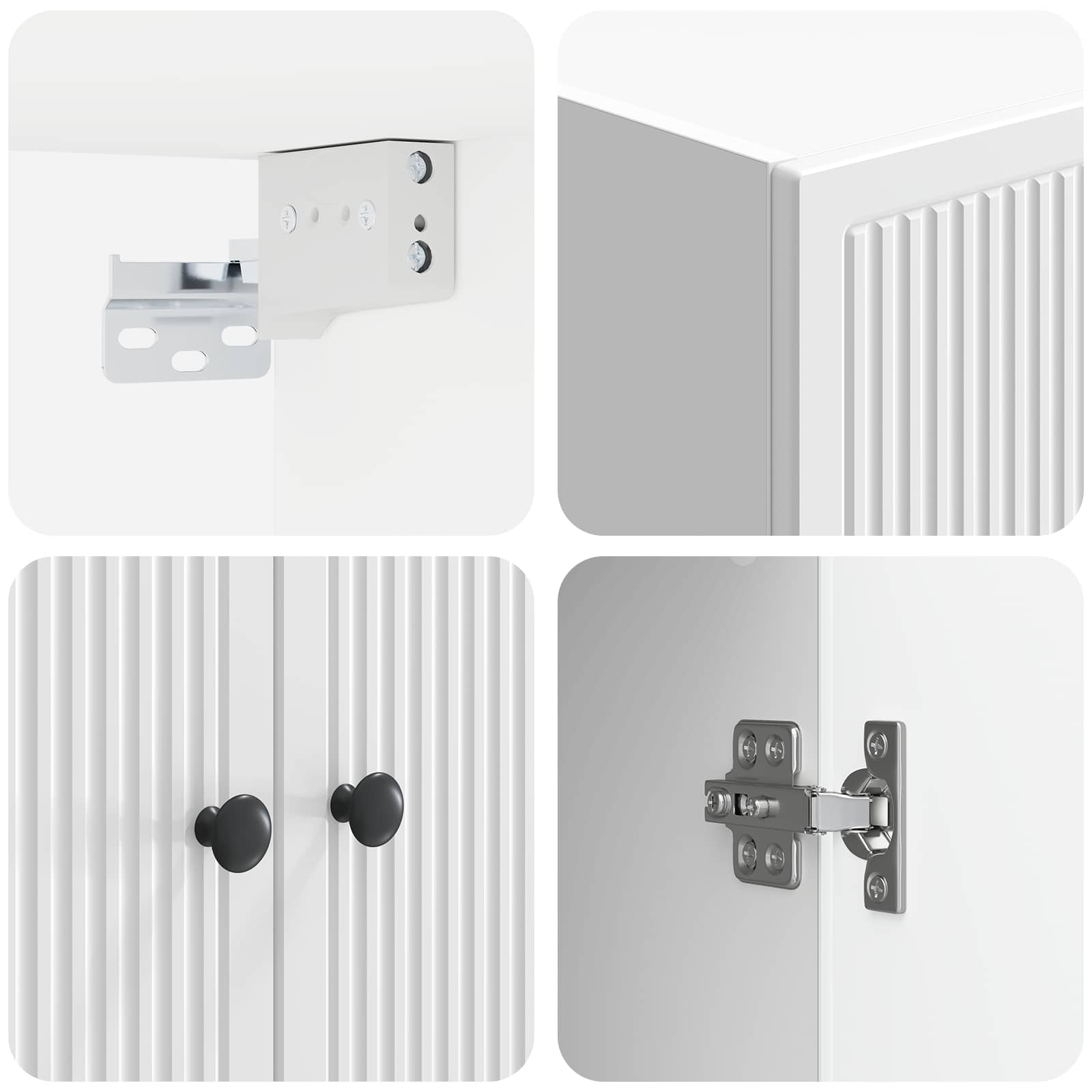 Armoire Murale Blanc brillant 66 x 34,5 x 90 cm - XIOS