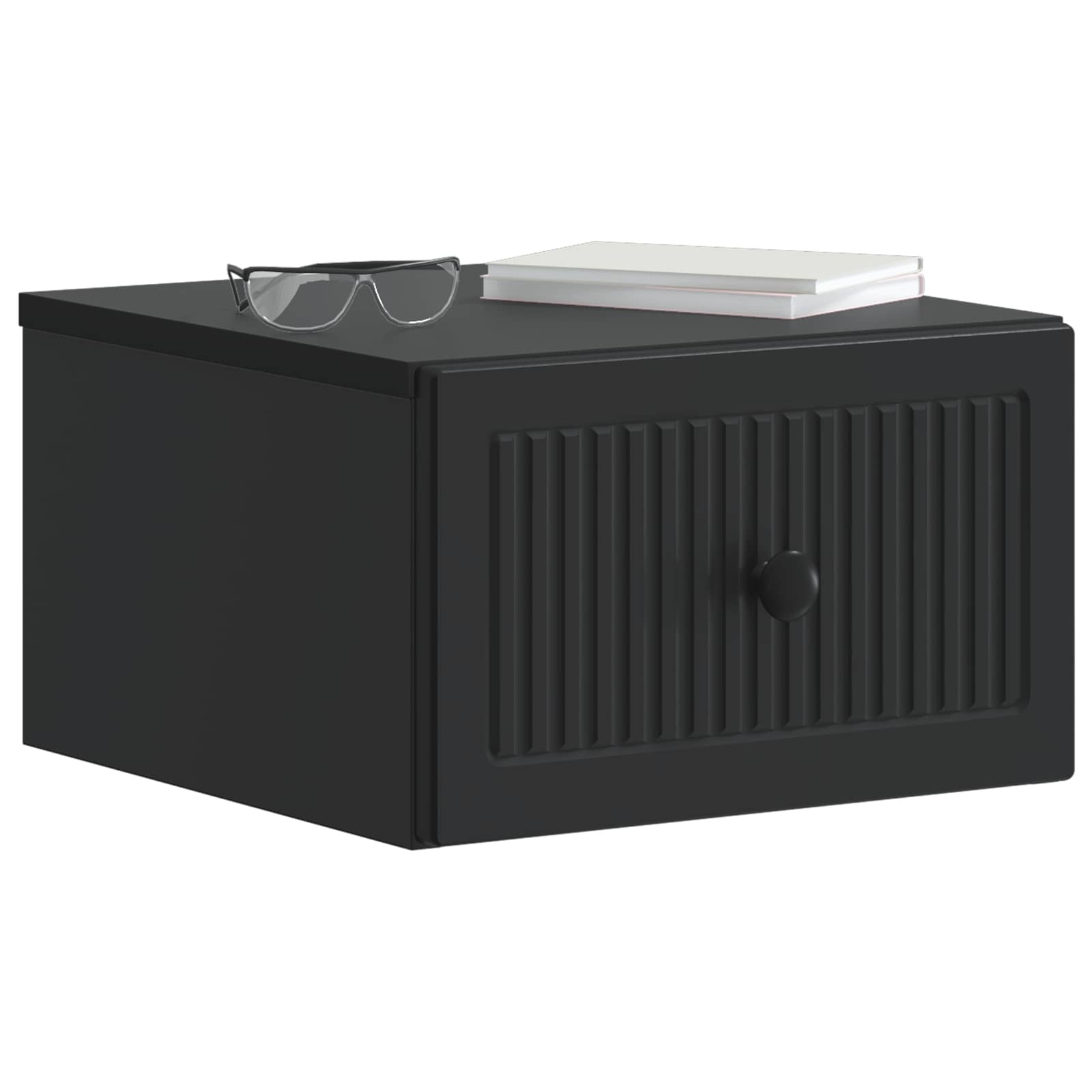 Cabinet de chevet mural 2 pcs Noir 33 x 34,5 x 20 cm - XIOS