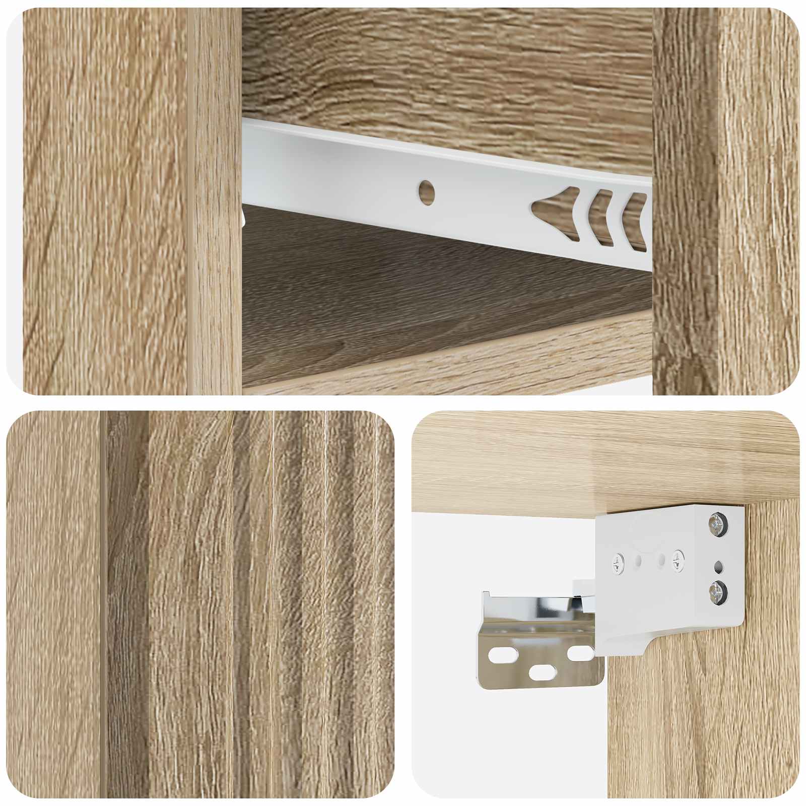 Cabinet de chevet mural 2 pcs Chêne Sonoma 33 x 34,5 x 20 cm - XIOS