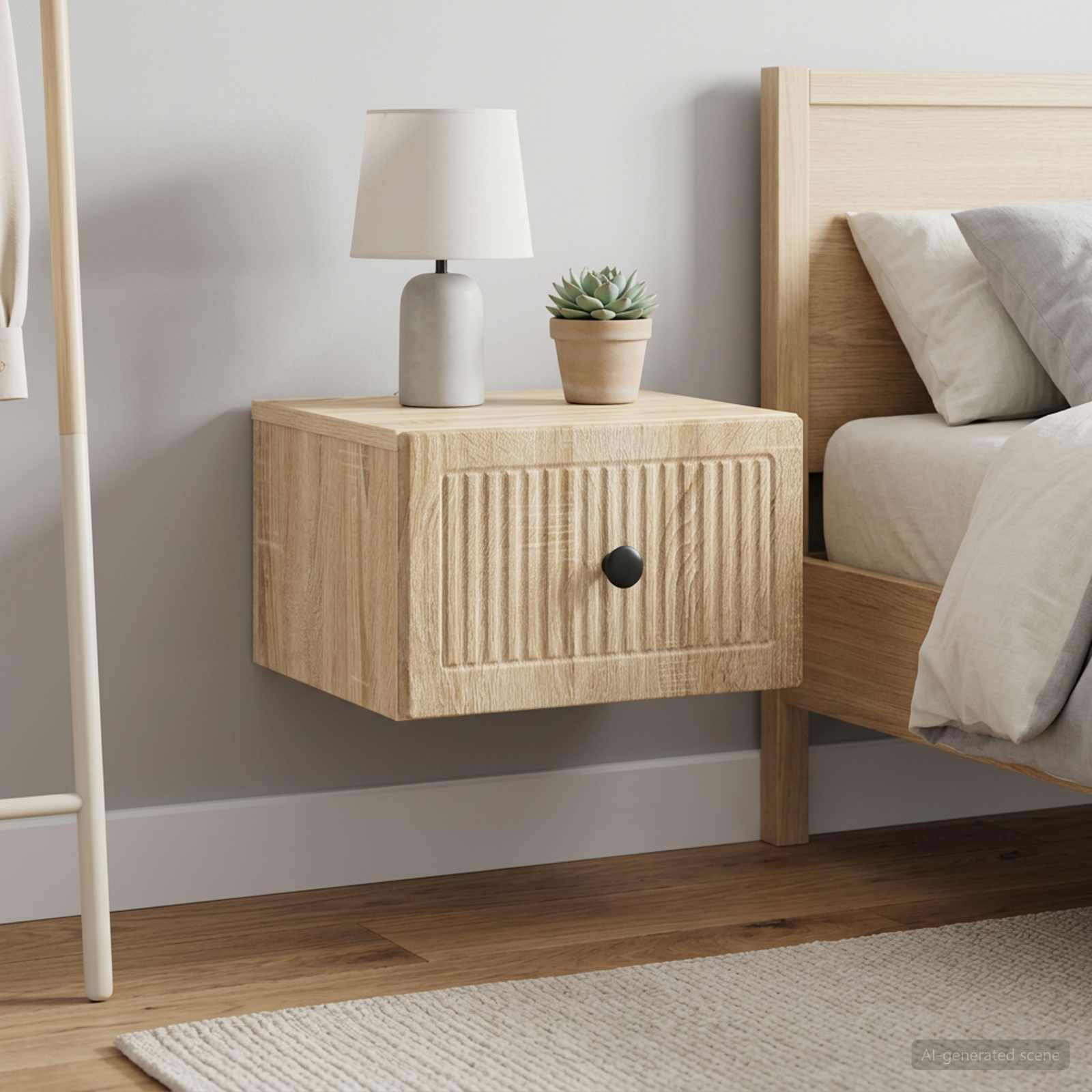 Cabinet de chevet mural 2 pcs Chêne Sonoma 33 x 34,5 x 20 cm - XIOS