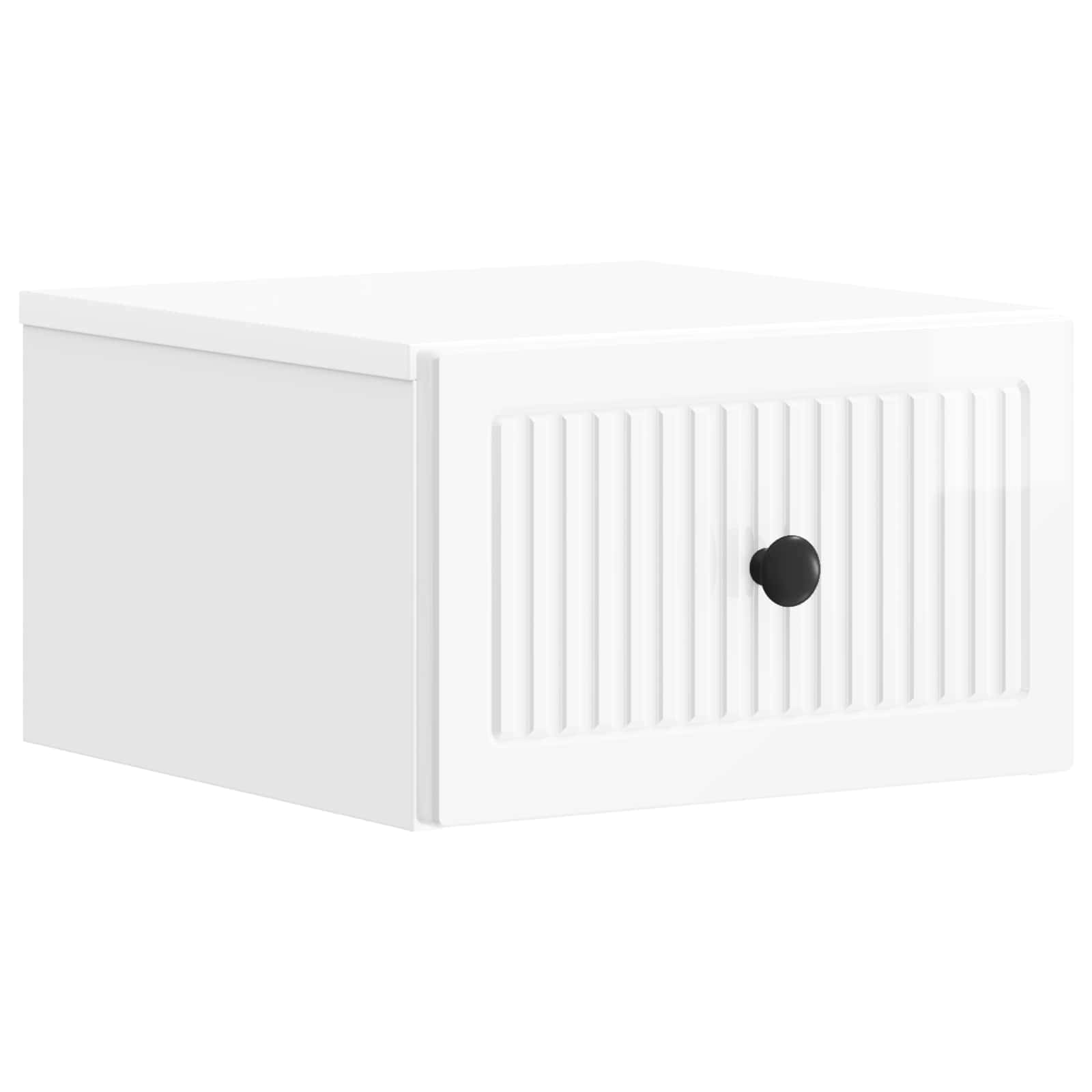 Cabinet de chevet mural Blanc brillant 33 x 34,5 x 20 cm - XIOS