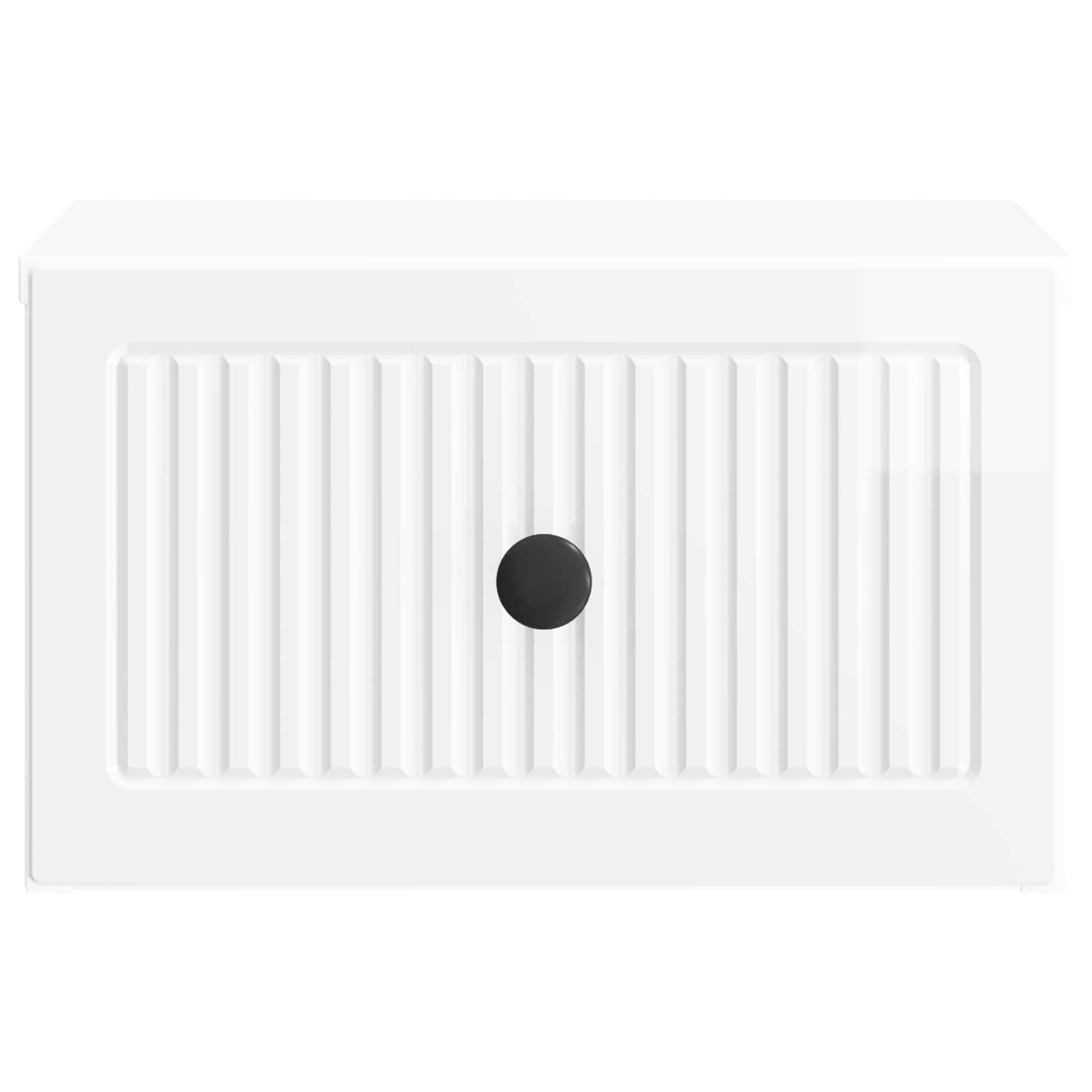 Cabinet de chevet mural Blanc brillant 33 x 34,5 x 20 cm - XIOS