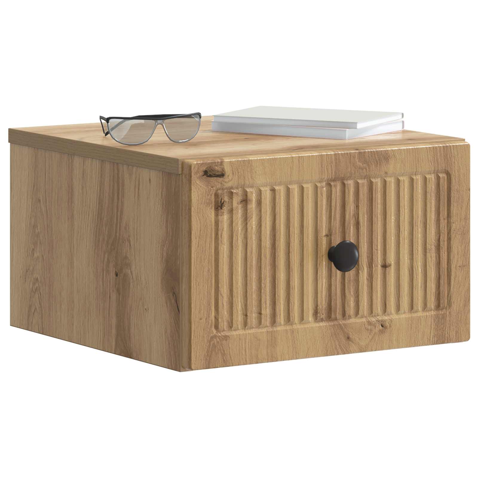 Cabinet de chevet mural 2 pc Chêne artisanal 33 x 34,5 x 20 cm - XIOS