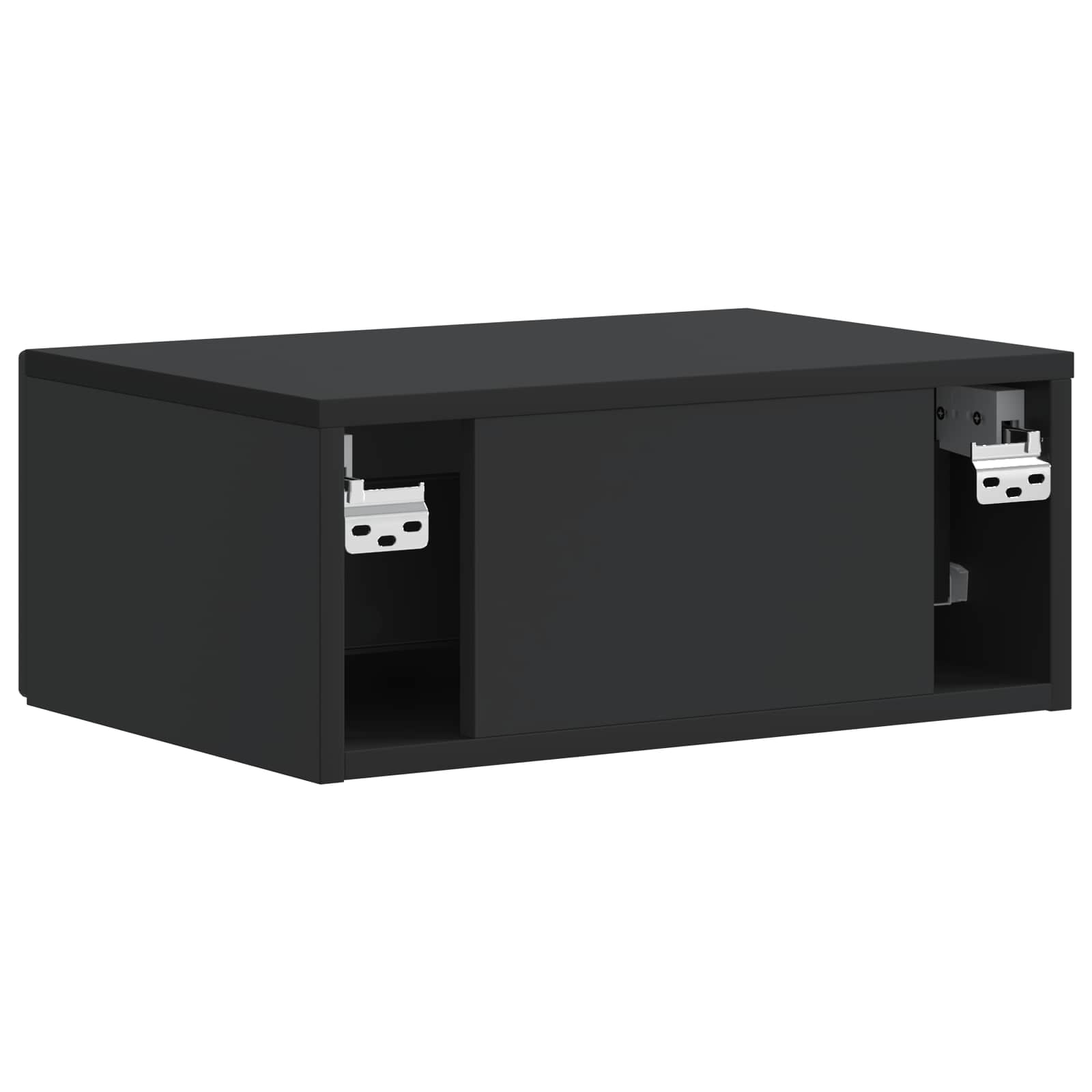 Cabinet de chevet avec tiroir 2 pcs Noir 49 x 34,5 x 20 cm - XIOS