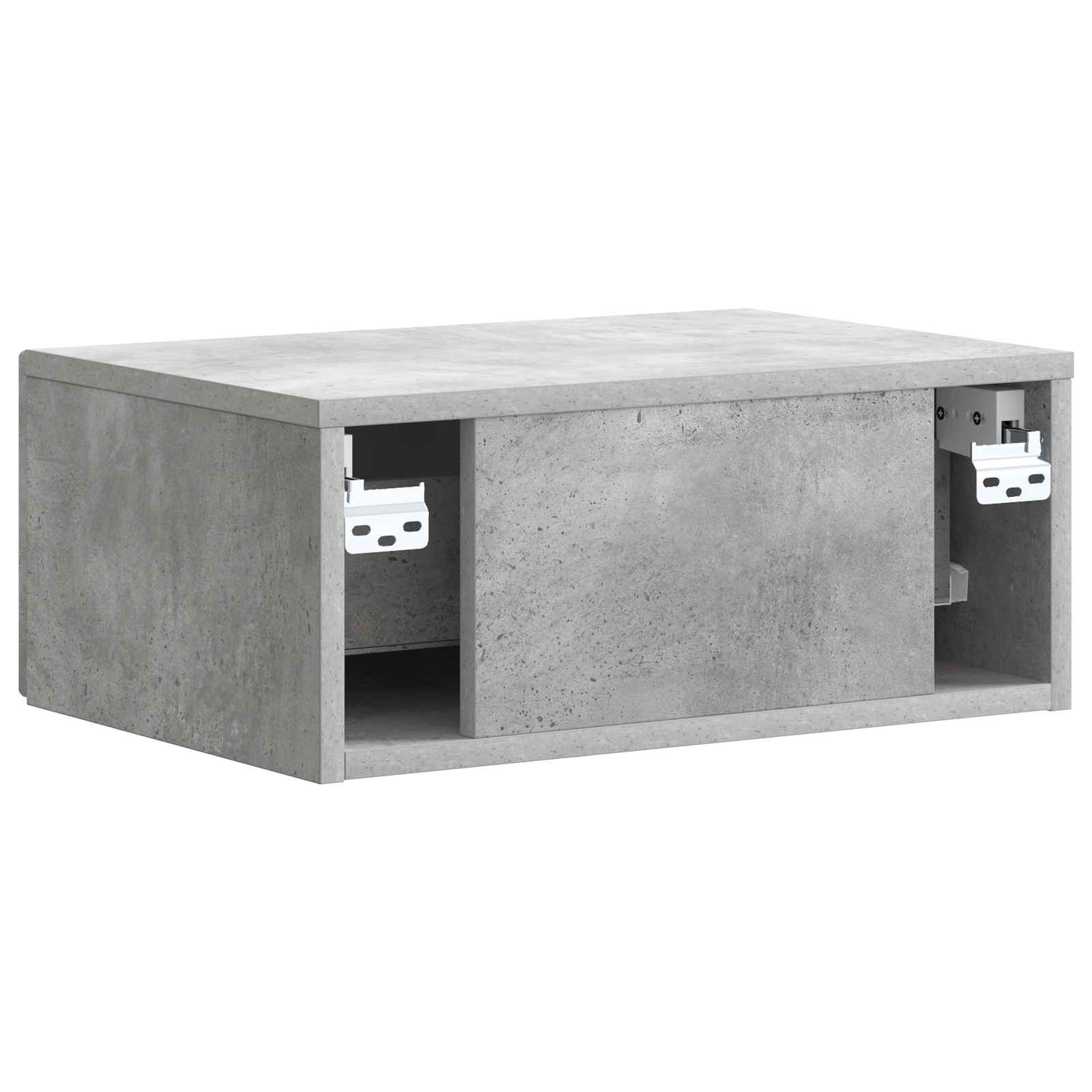 Cabinet de chevet 2 pcs Gris béton 49 x 34,5 x 20 cm - XIOS
