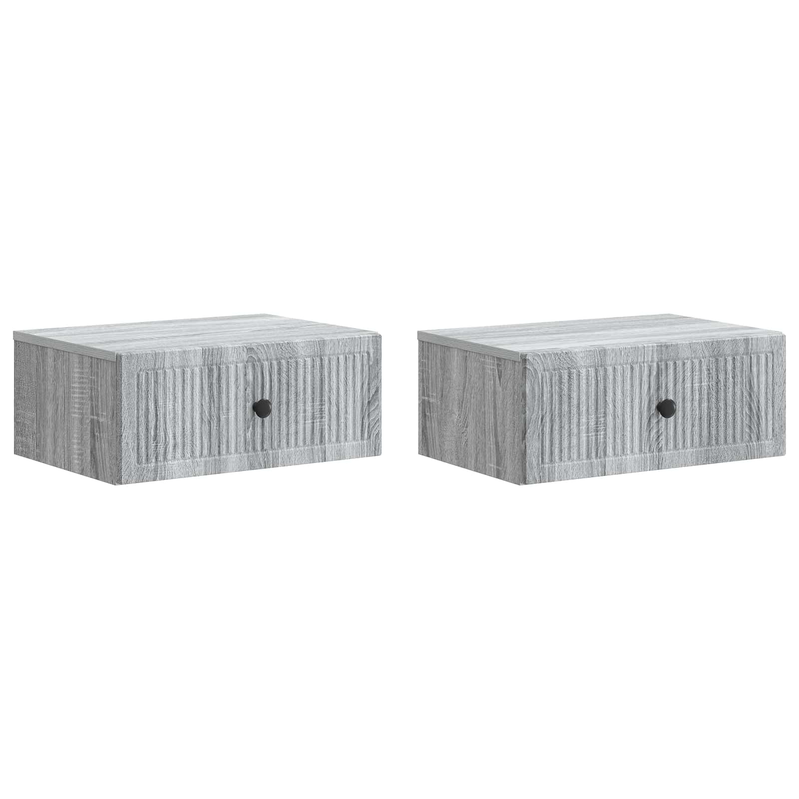 Cabinet de chevet 2 pcs Sonoma gris 49 x 34,5 x 20 cm - XIOS