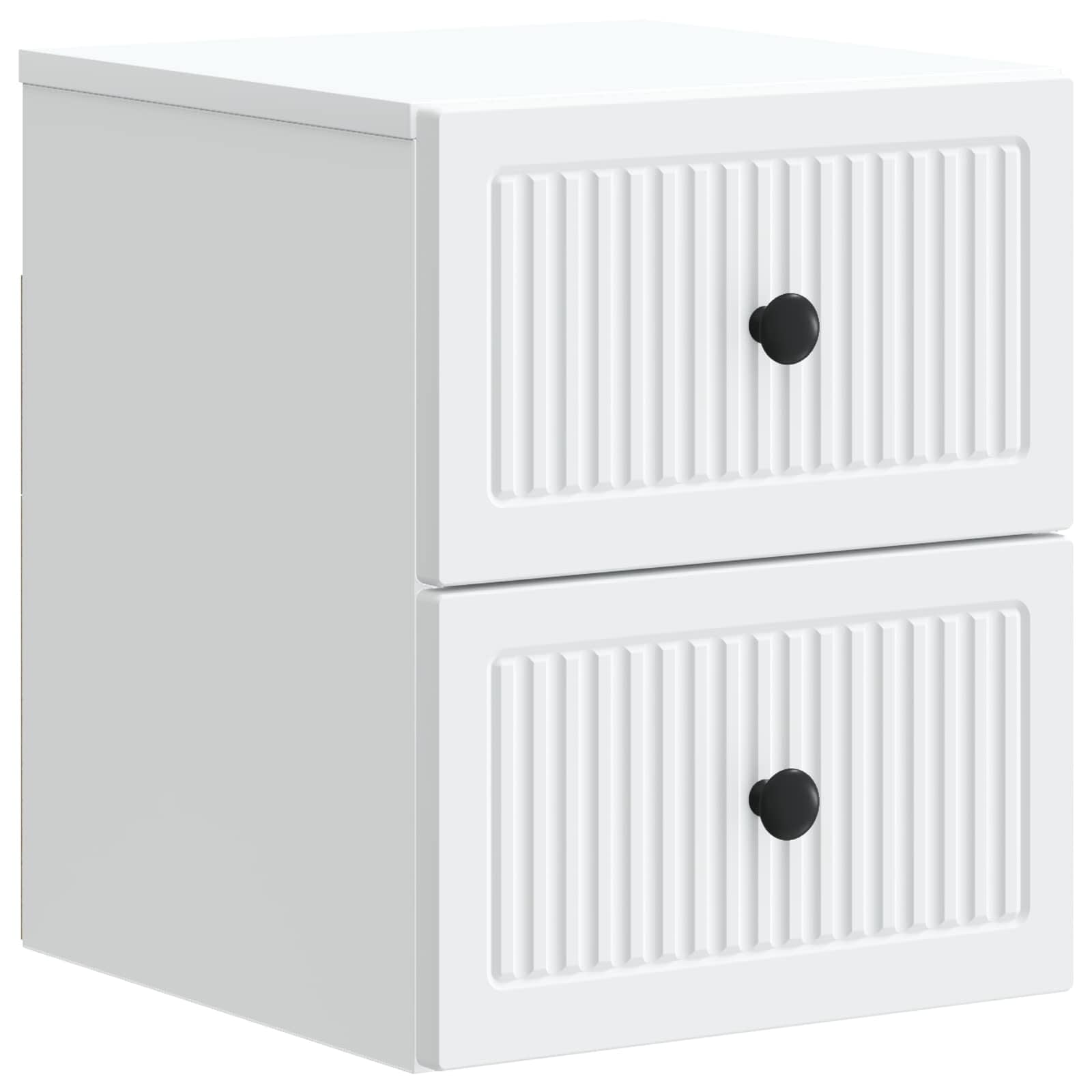 Cabinet de chevet mural 2 pcs Blanc 33 x 34,5 x 40 cm - XIOS