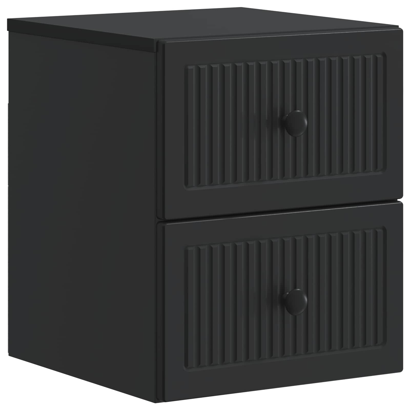 Cabinet de chevet mural 2 pcs Noir 33 x 34,5 x 40 cm - XIOS
