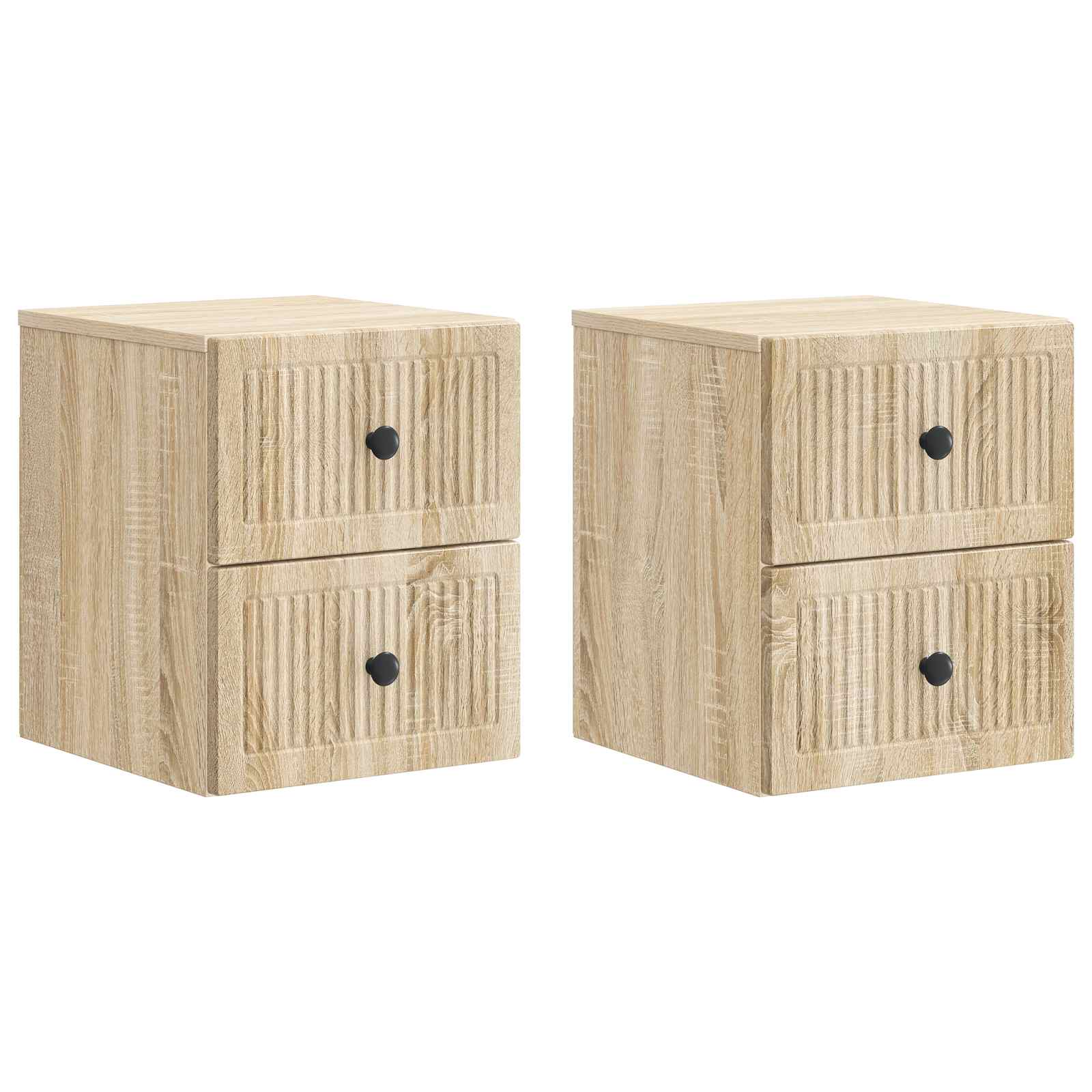 Cabinet de chevet mural 2 pcs Chêne Sonoma 33 x 34,5 x 40 cm - XIOS