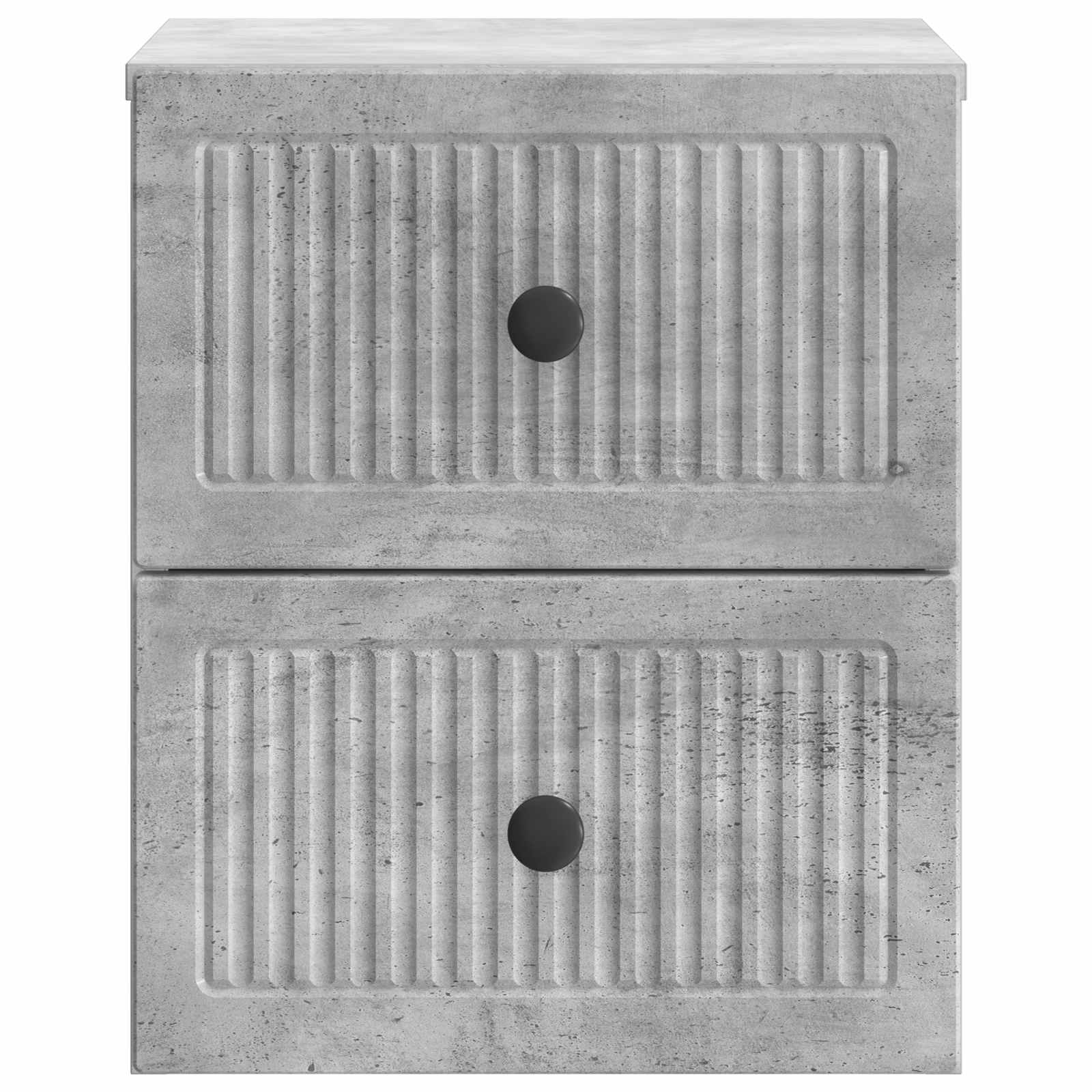 Cabinet de chevet mural 2 pcs Gris béton 33 x 34,5 x 40 cm - XIOS