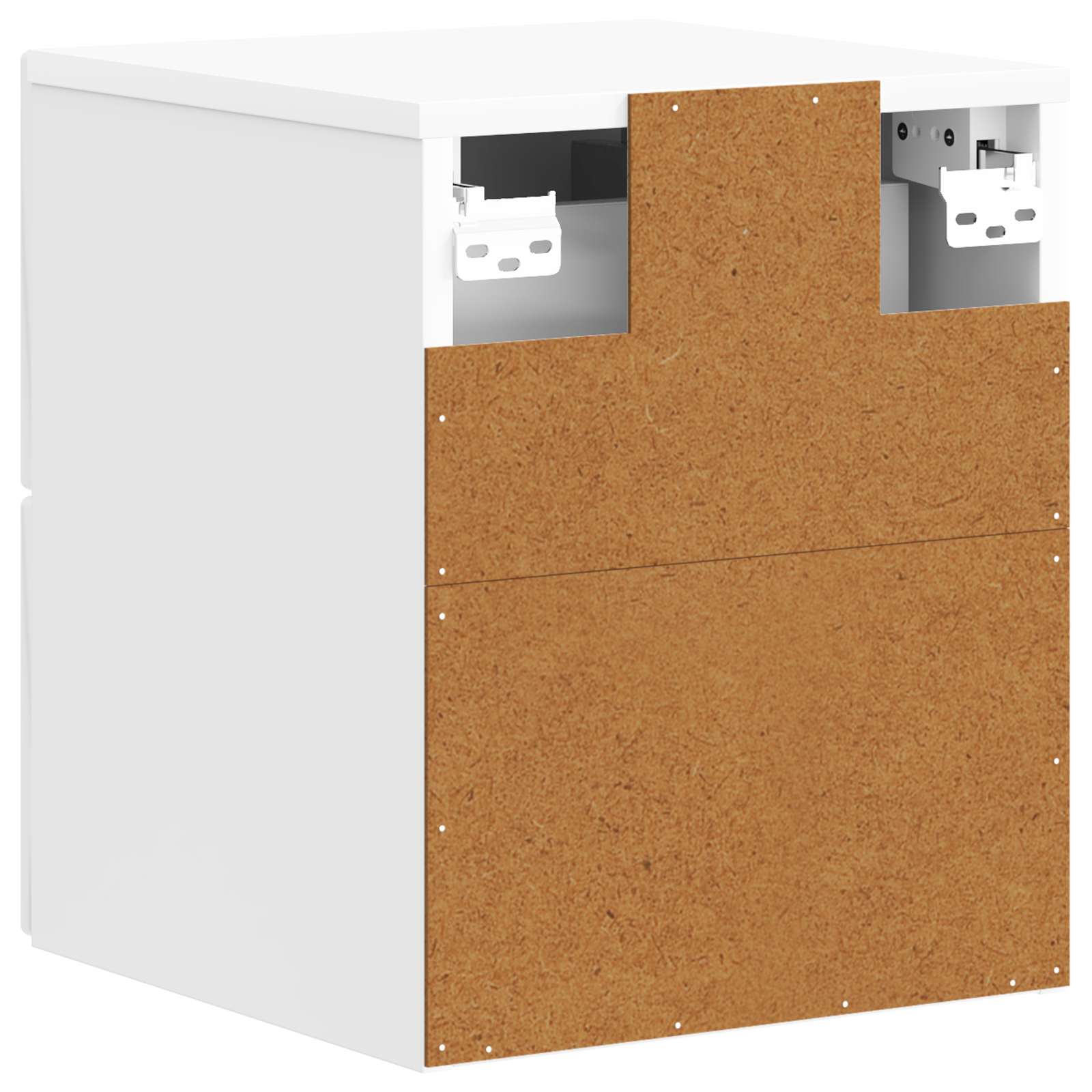 Cabinet de chevet mural 2 pcs Blanc brillant 33 x 34,5 x 40 cm - XIOS