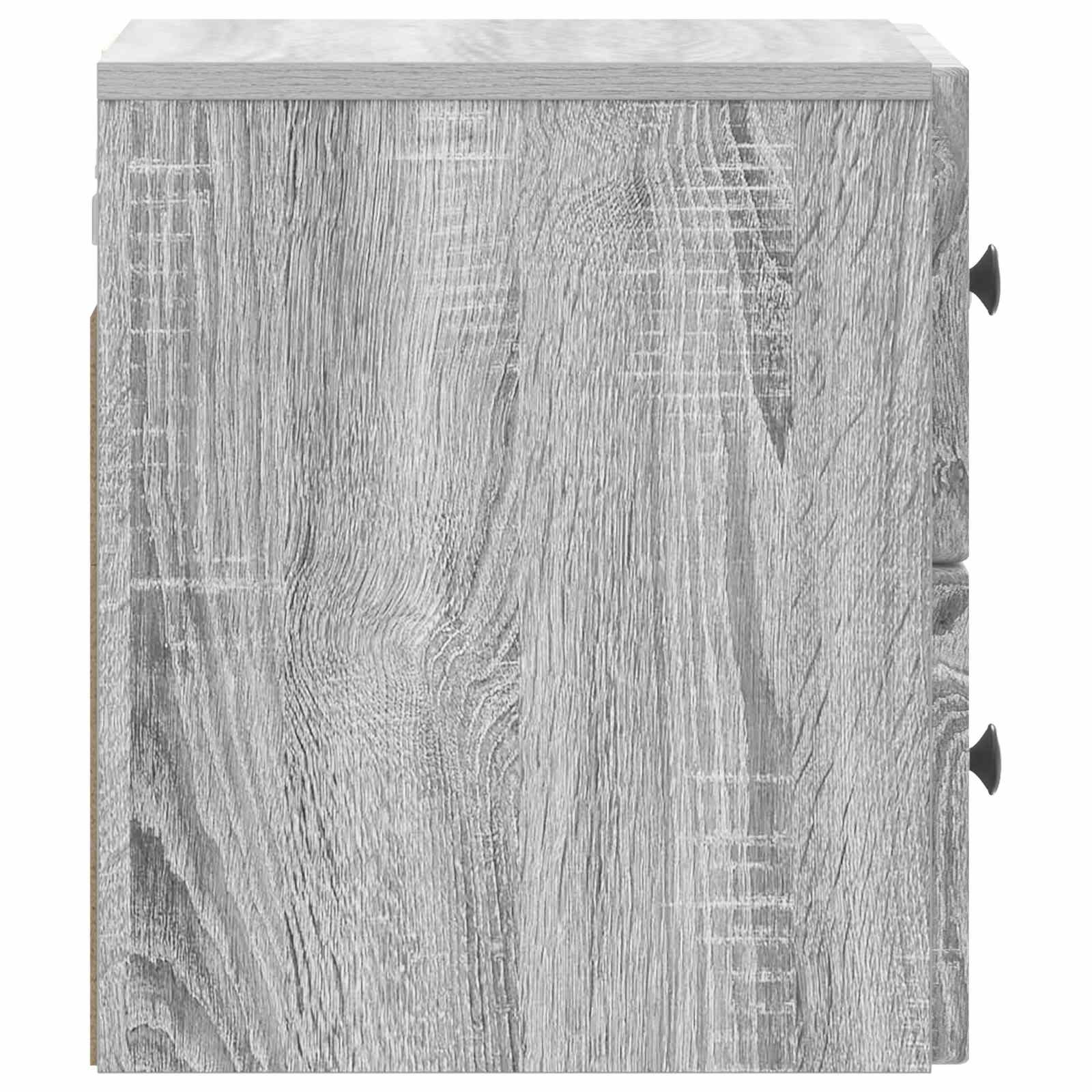 Cabinet de chevet mural 2 pcs Sonoma gris 33 x 34,5 x 40 cm - XIOS