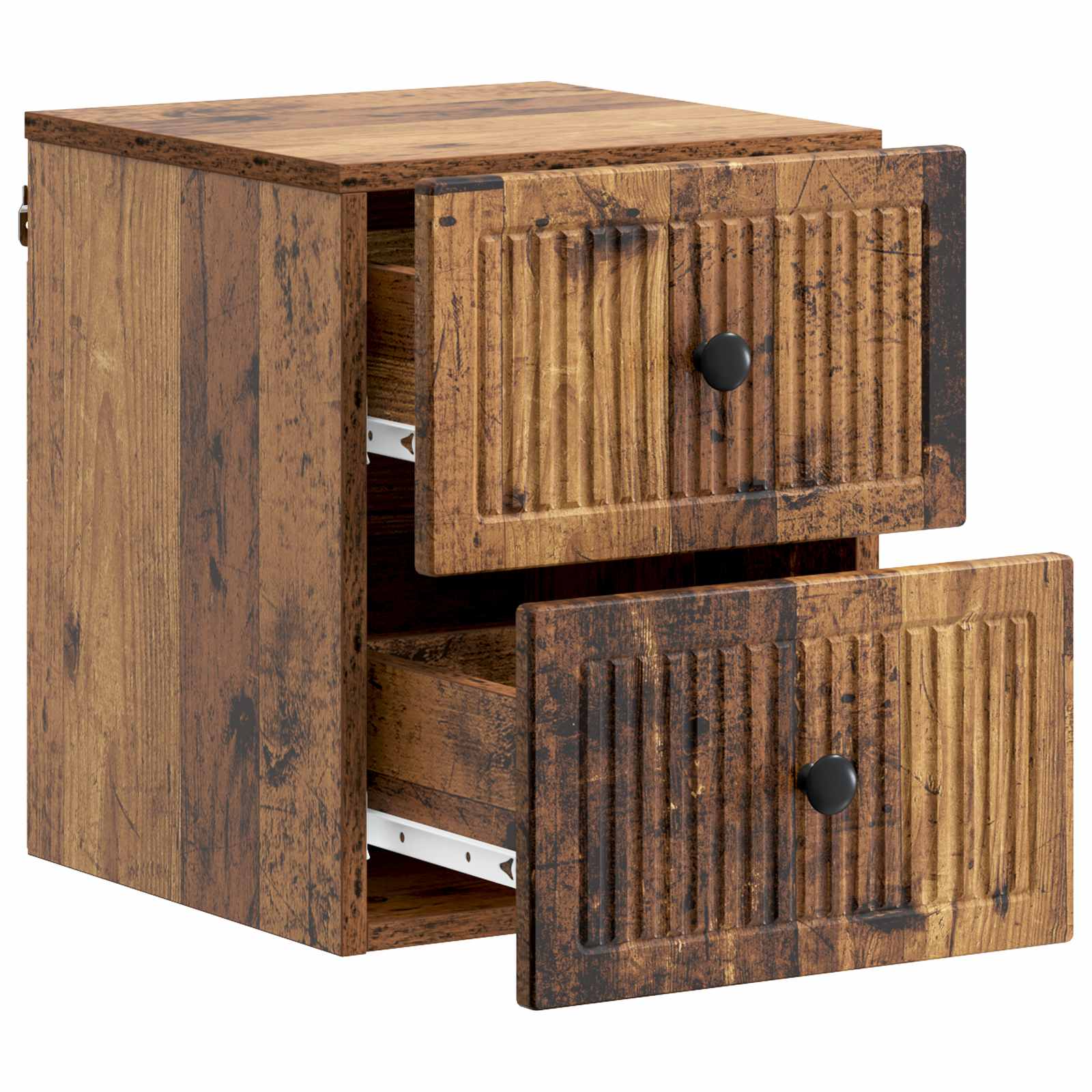 Cabinet de chevet mural 2 pcs Bois ancien 33 x 34,5 x 40 cm - XIOS