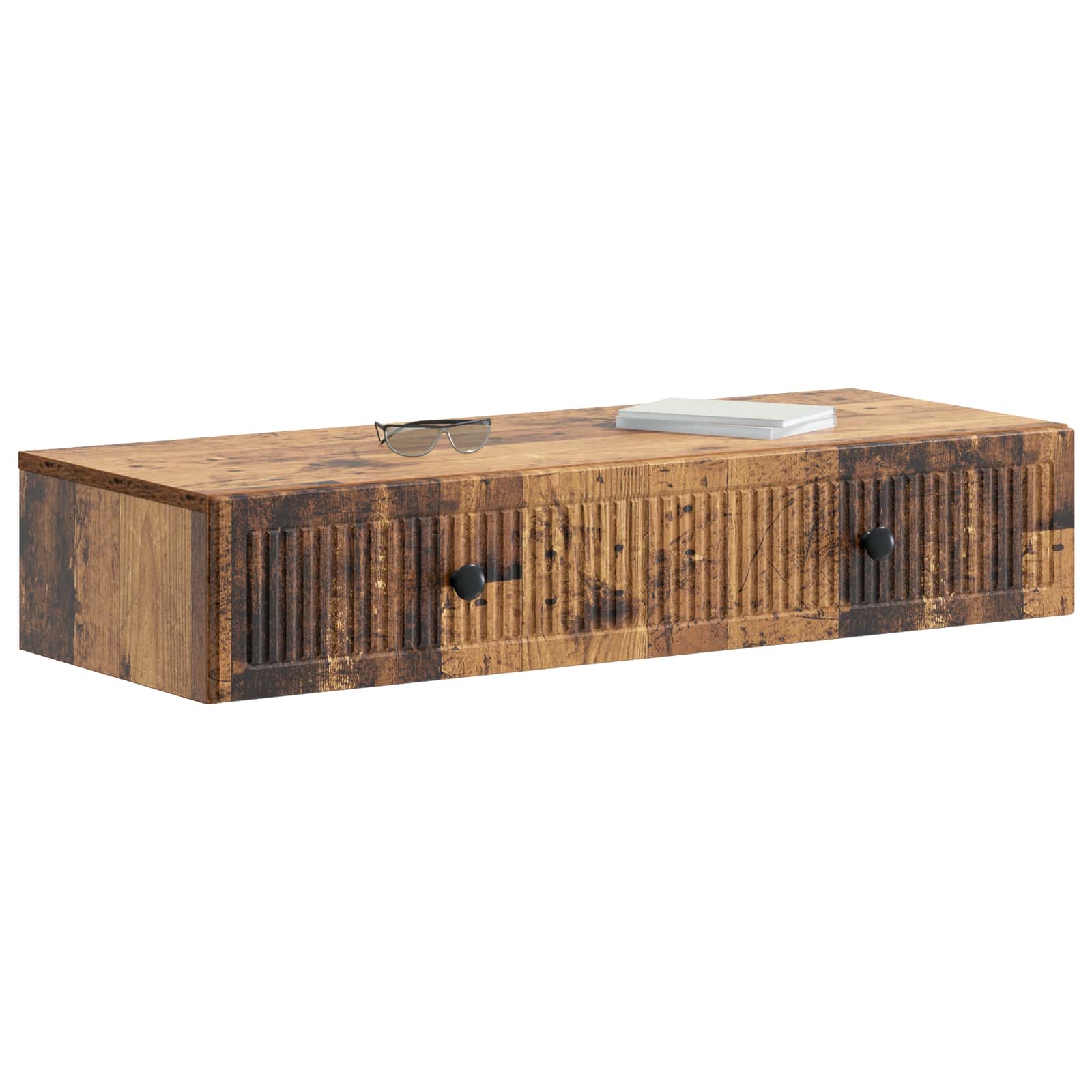 Table d'appoint murale Bois ancien 87,5 x 34,5 x 17 cm - XIOS