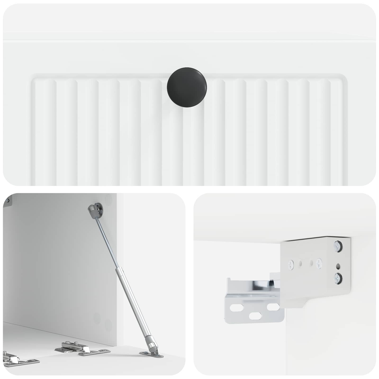 Meuble TV mural Blanc 59,5 x 41 x 30 cm Bois d'ingénierie - XIOS