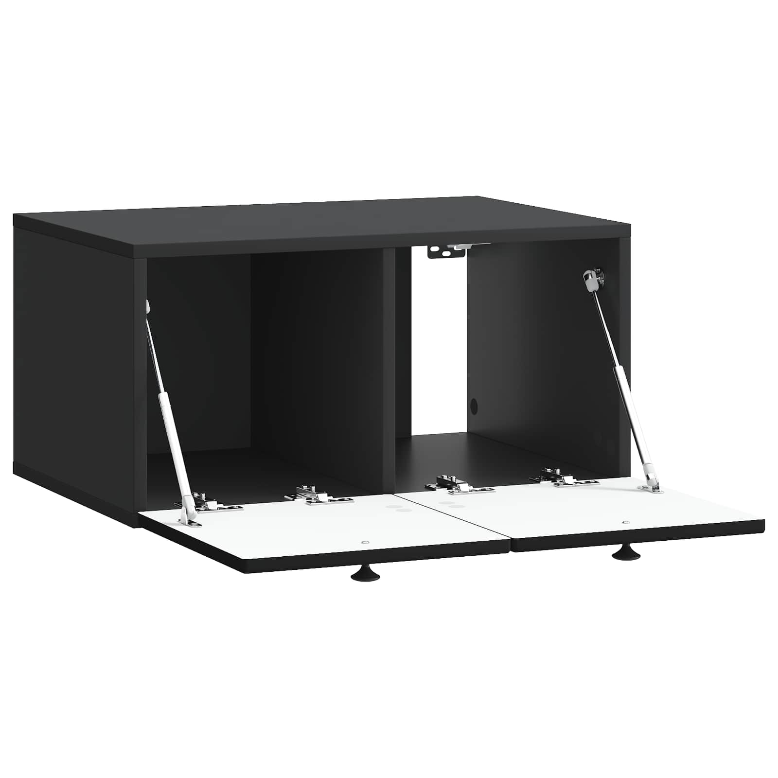 Meuble TV mural Noir 59,5 x 41 x 30 cm Bois d'ingénierie - XIOS
