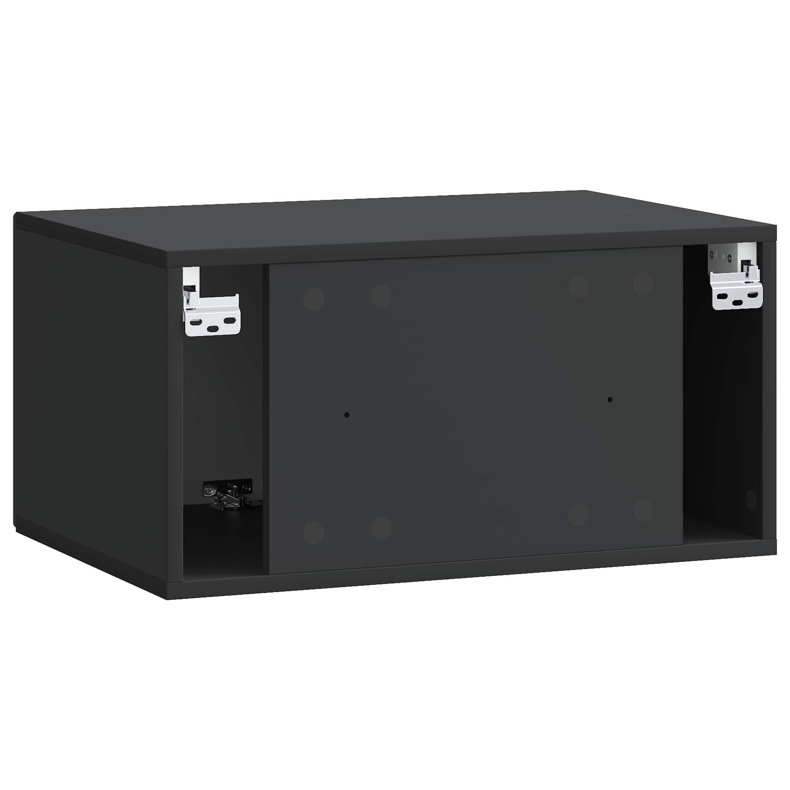 Meuble TV mural Noir 59,5 x 41 x 30 cm Bois d'ingénierie - XIOS