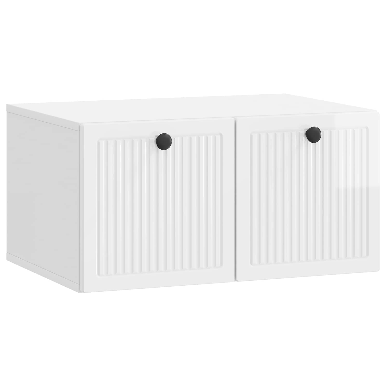 Meuble TV mural Montage mural Blanc brillant 59,5 x 41 x 30 cm - XIOS