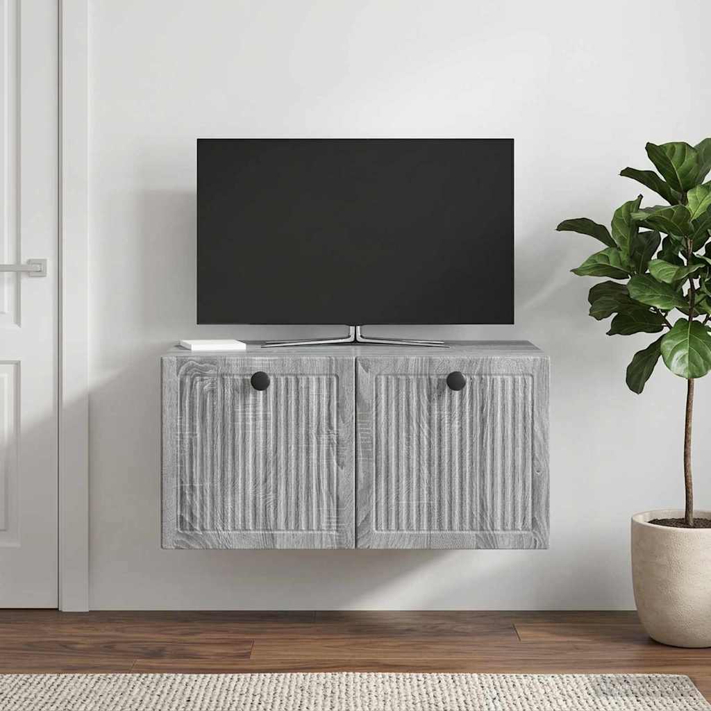 Meuble TV mural Sonoma gris 59,5 x 41 x 30 cm Bois d'ingénierie - XIOS