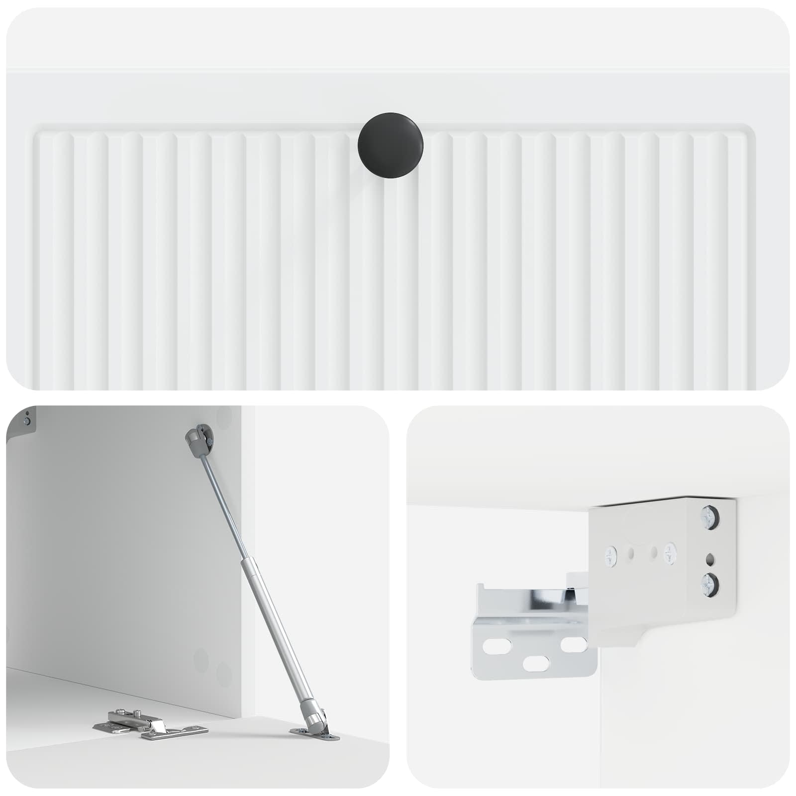 Meuble TV mural Blanc 78,5 x 41 x 30 cm Bois d'ingénierie - XIOS