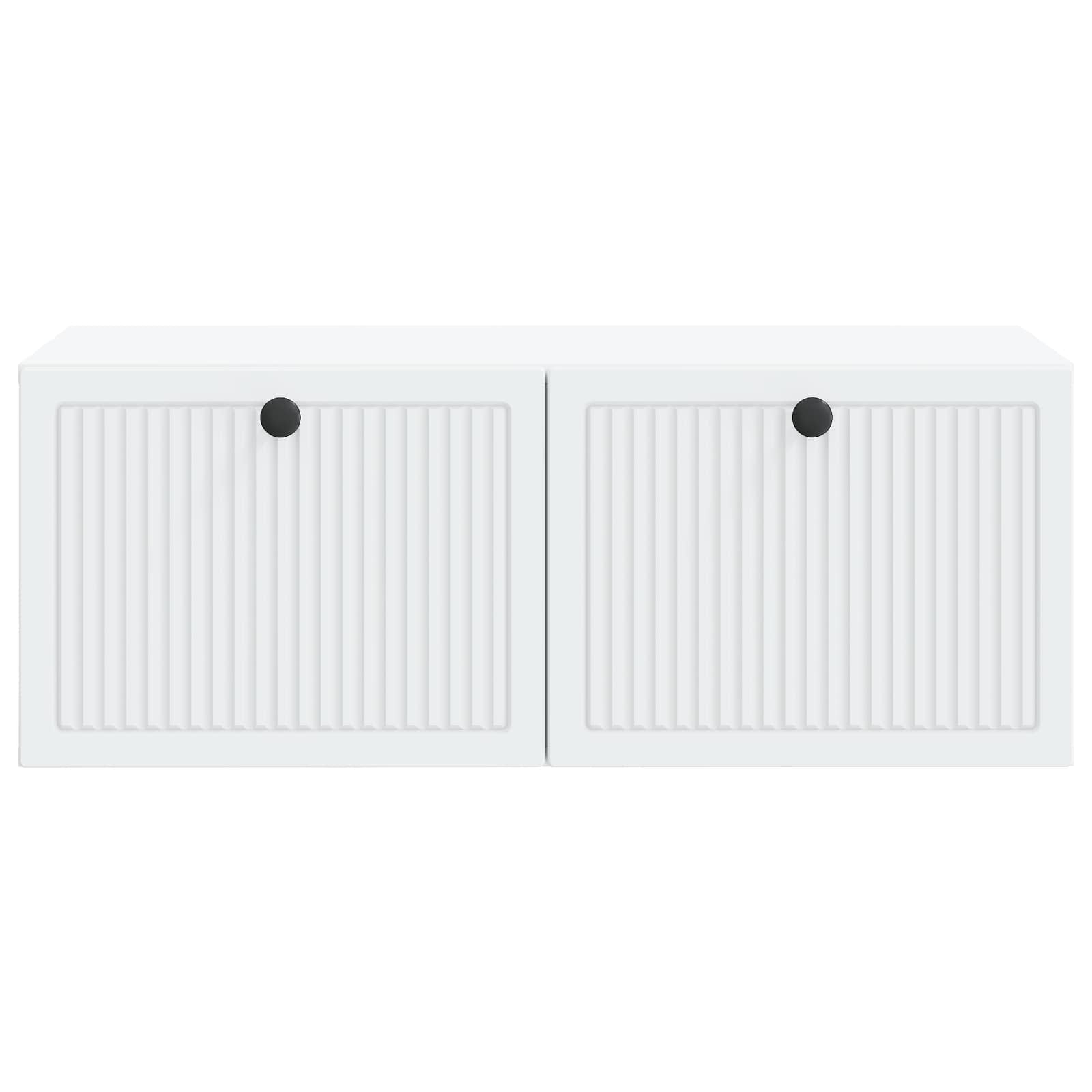 Meuble TV mural Blanc 78,5 x 41 x 30 cm Bois d'ingénierie - XIOS