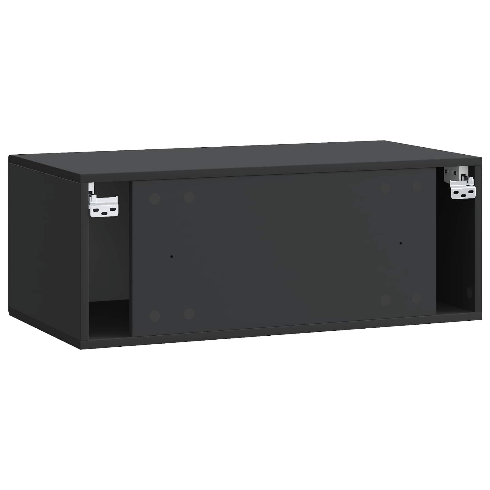 Meuble TV mural Noir 78,5 x 41 x 30 cm Bois d'ingénierie - XIOS