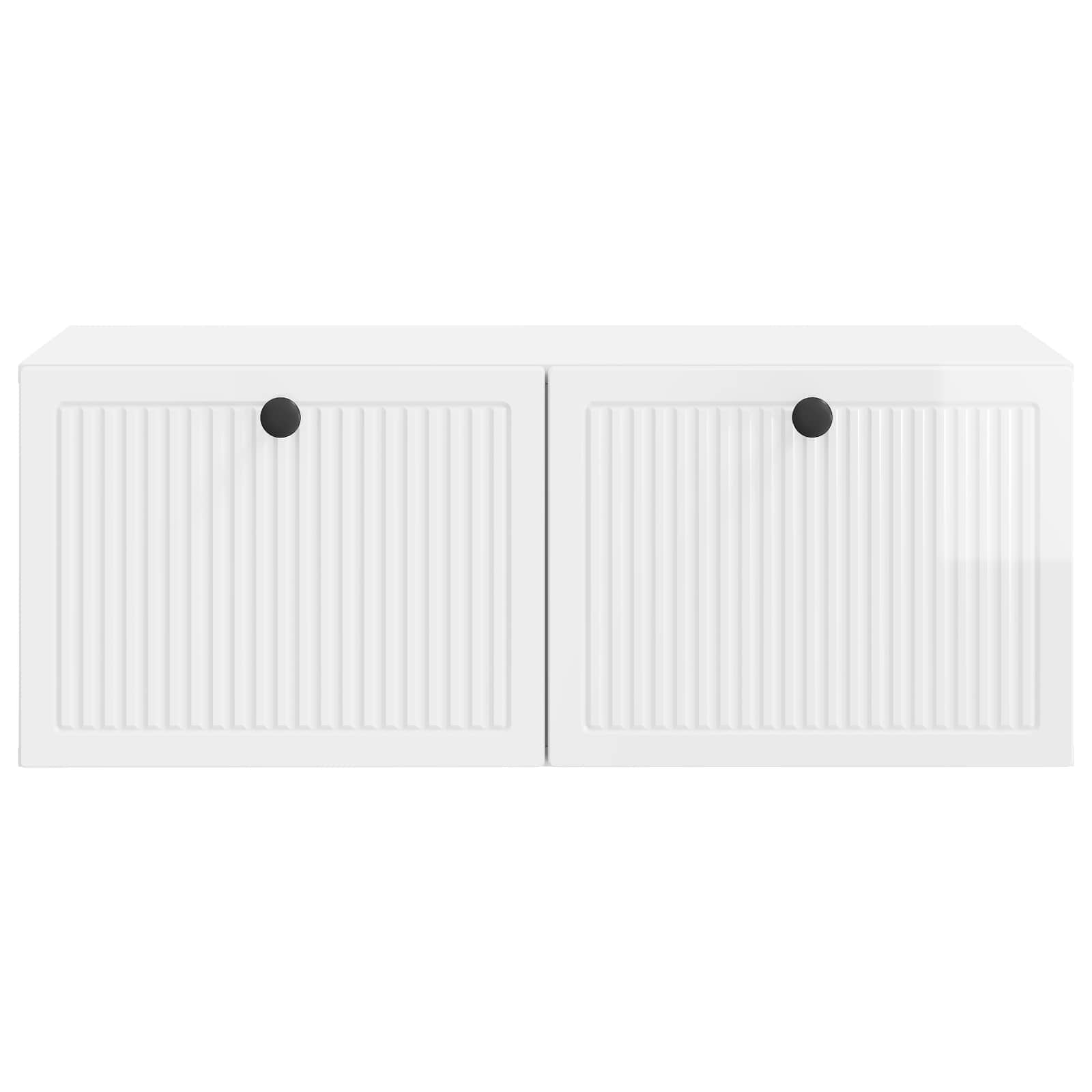 Meuble TV mural Montage mural Blanc brillant 78,5 x 41 x 30 cm - XIOS