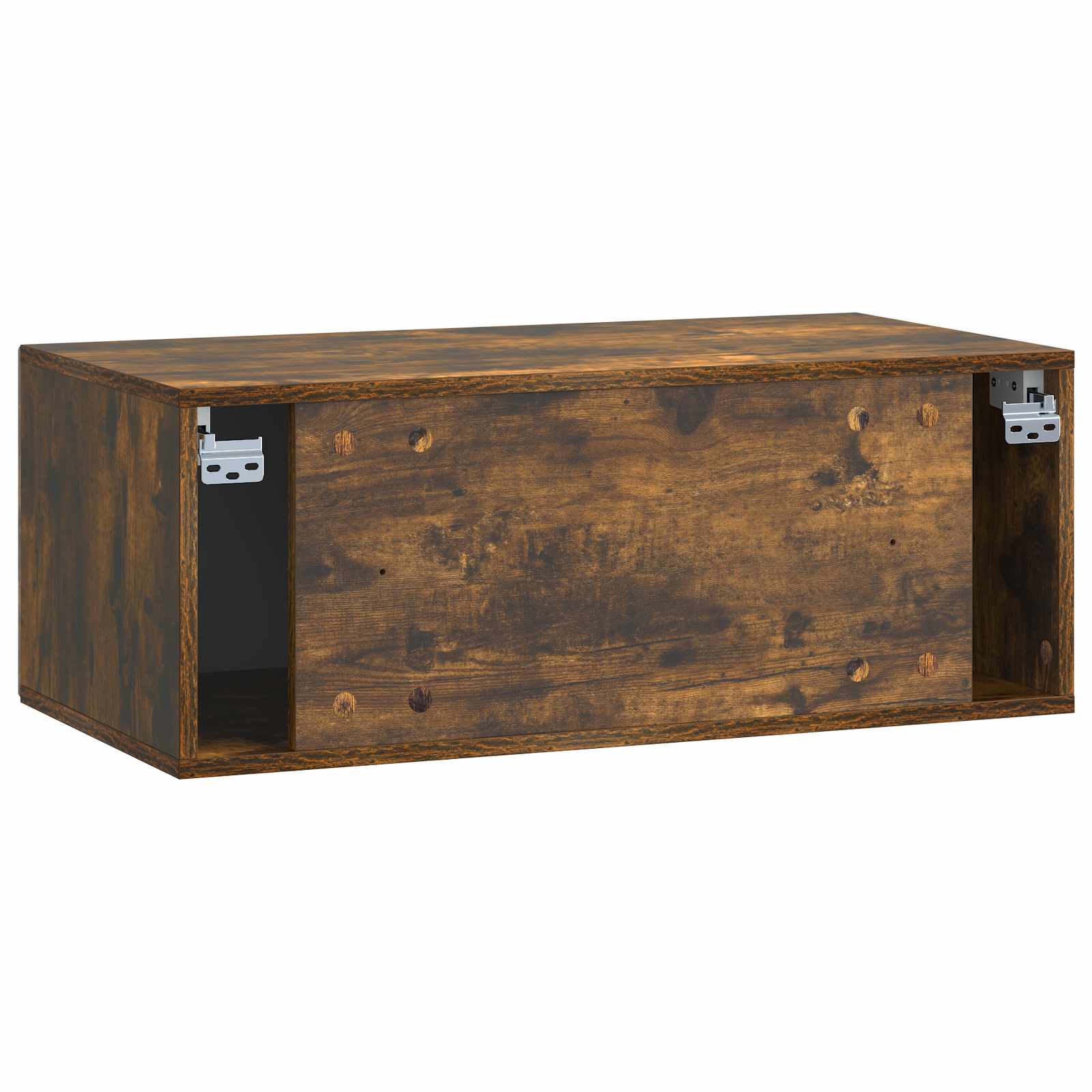 Meuble TV mural Chêne fumé 78,5 x 41 x 30 cm Bois d'ingénierie - XIOS
