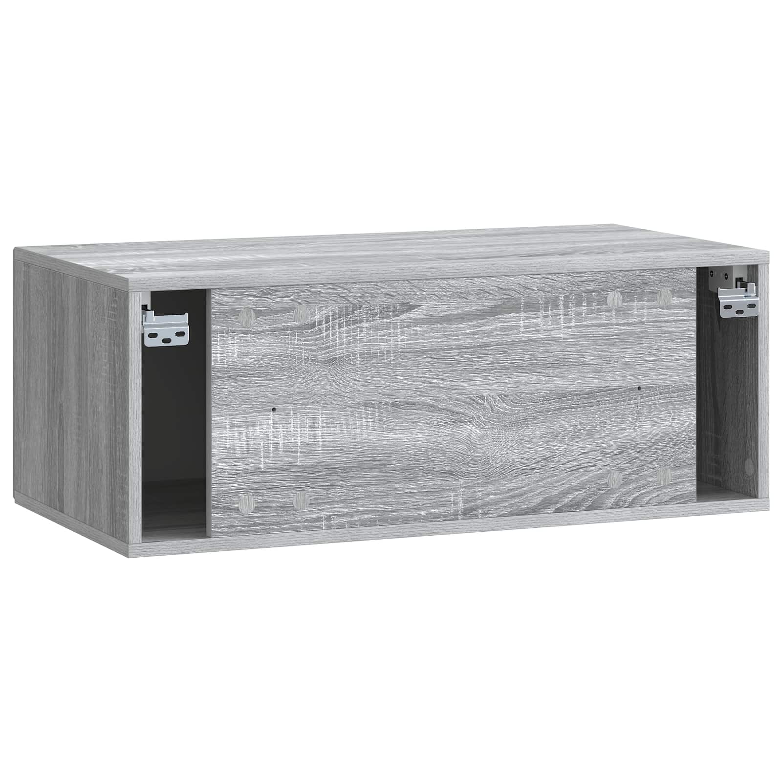 Meuble TV mural Sonoma gris 78,5 x 41 x 30 cm Bois d'ingénierie - XIOS