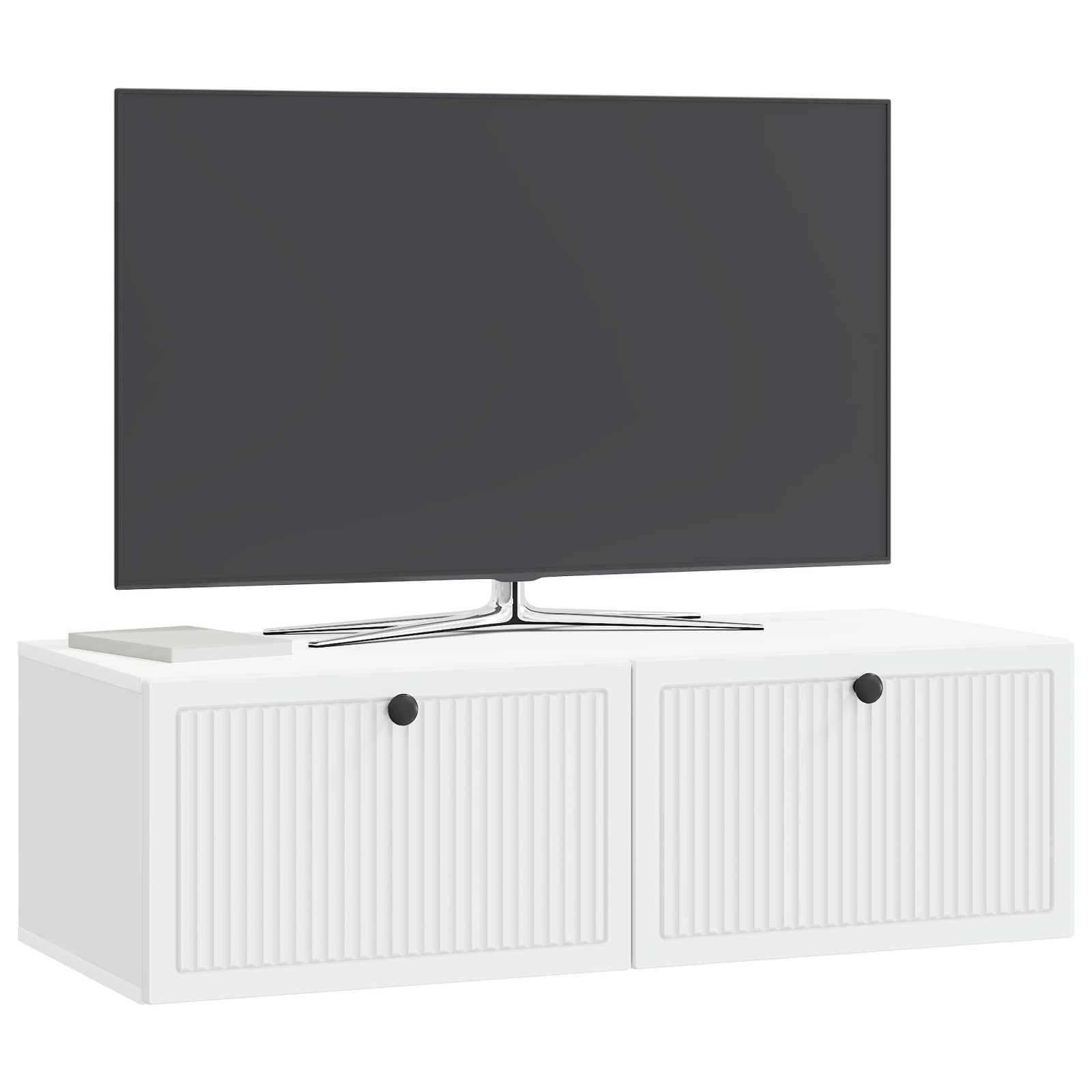 Meuble TV mural Blanc 98 x 41 x 30 cm Bois d'ingénierie - XIOS