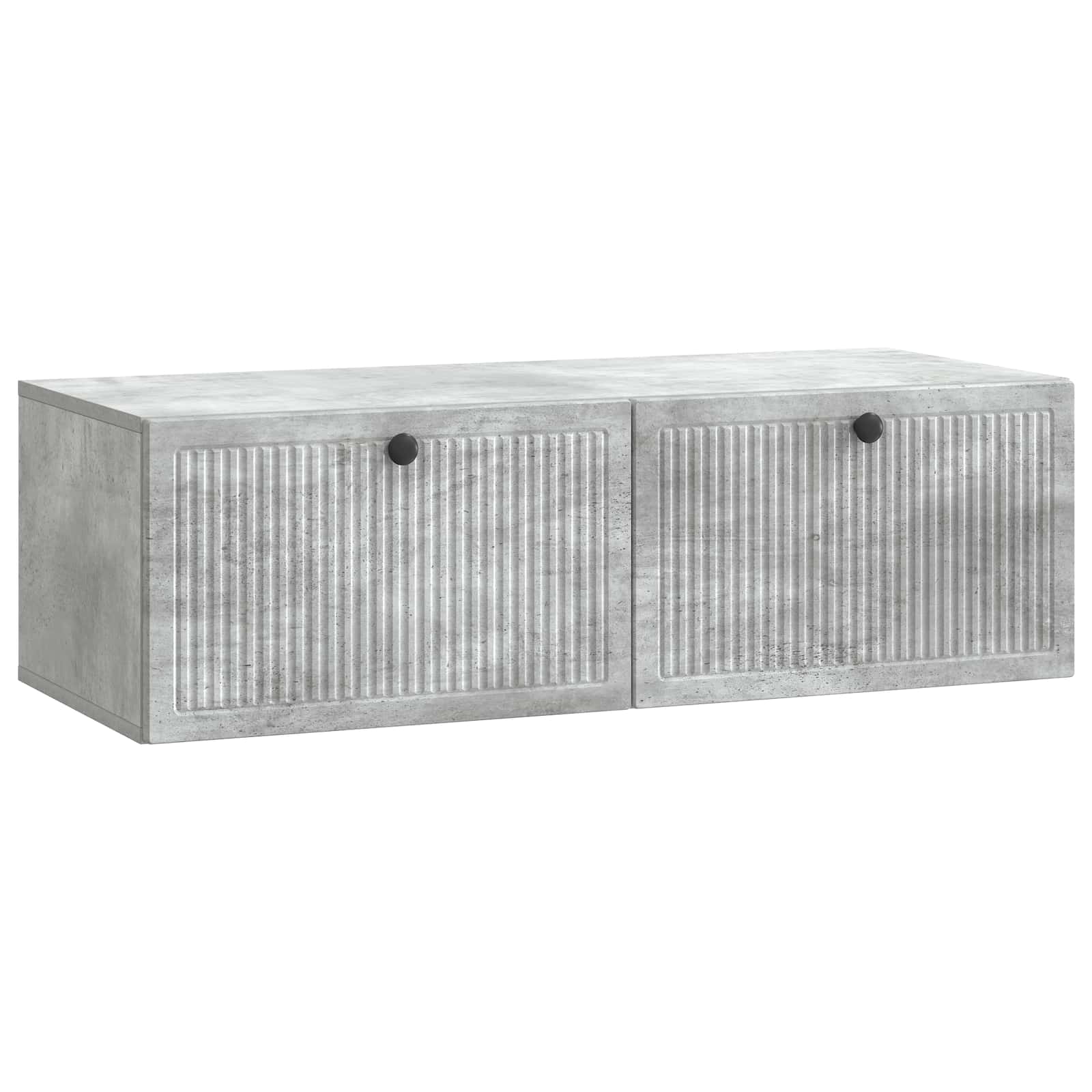 Meuble TV mural Gris béton 98 x 41 x 30 cm Bois d'ingénierie - XIOS