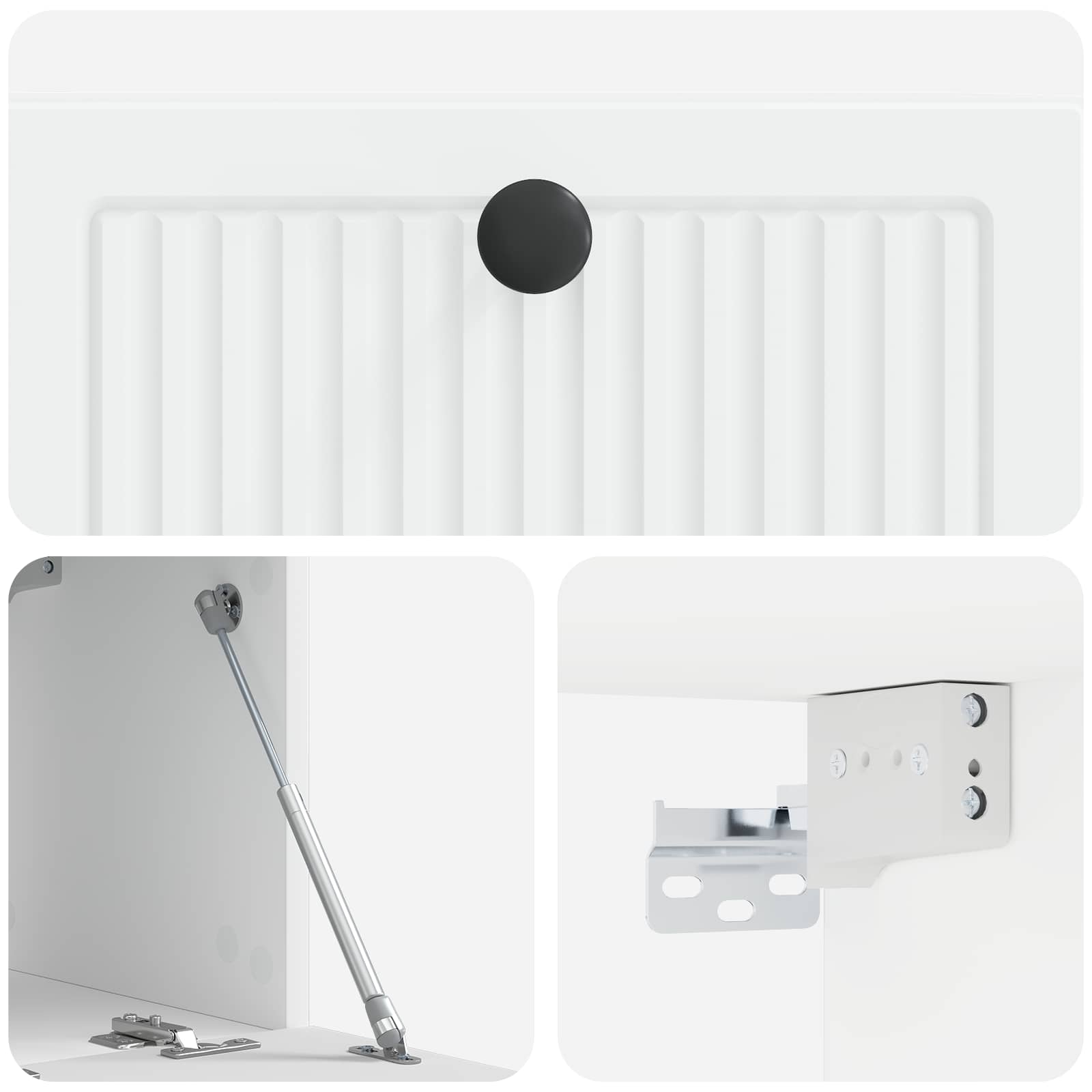 Meuble TV mural Blanc 59,5 x 31 x 30 cm Bois d'ingénierie - XIOS