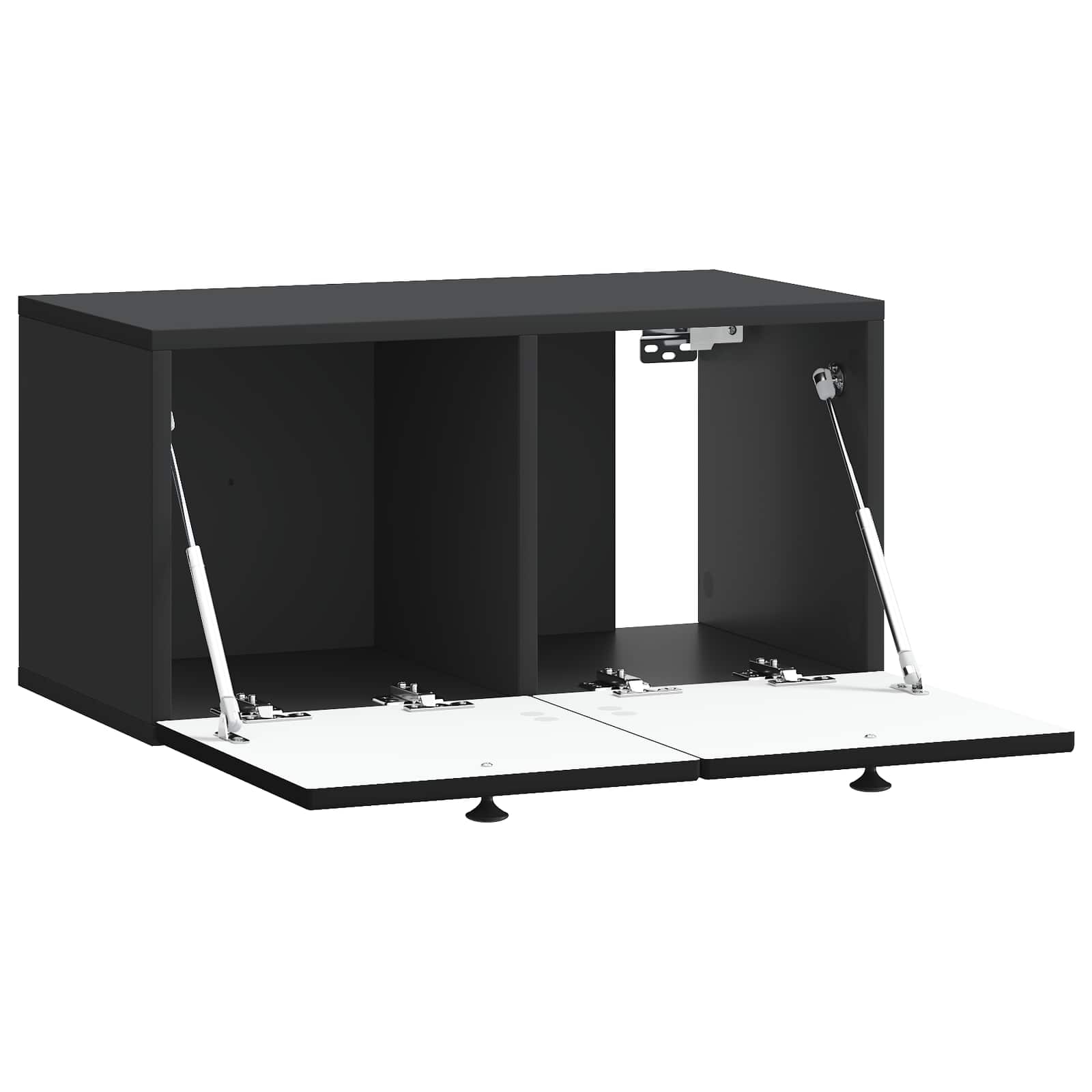 Meuble TV mural Noir 59,5 x 31 x 30 cm Bois d'ingénierie - XIOS