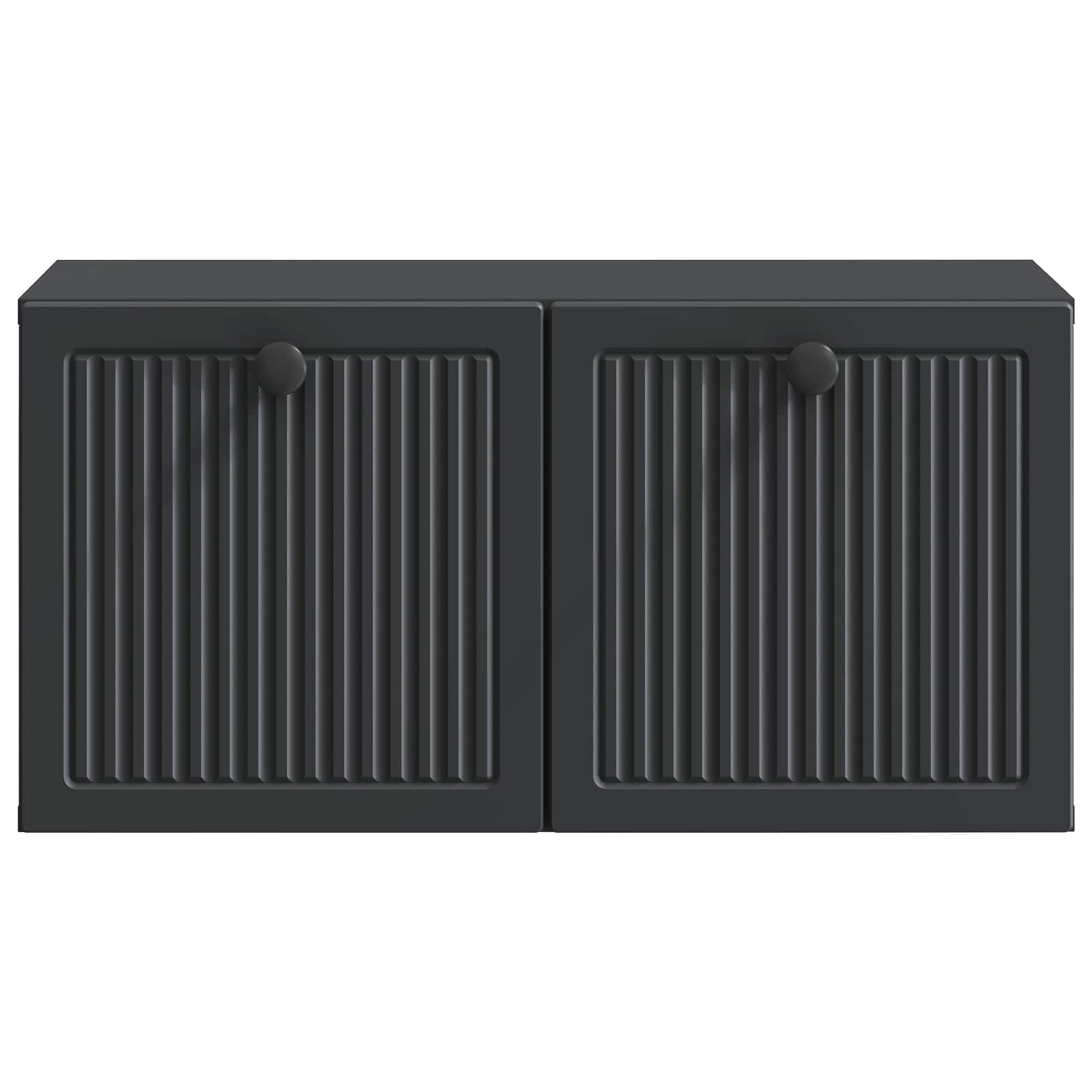 Meuble TV mural Noir 59,5 x 31 x 30 cm Bois d'ingénierie - XIOS