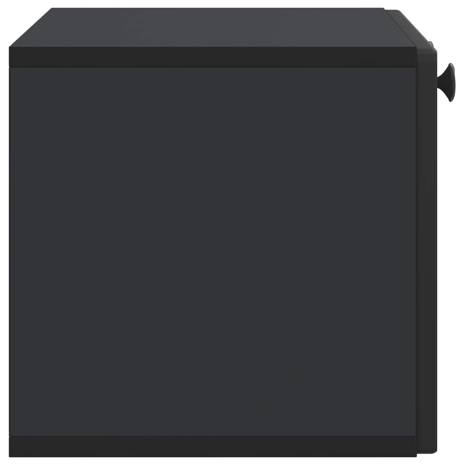 Meuble TV mural Noir 59,5 x 31 x 30 cm Bois d'ingénierie - XIOS