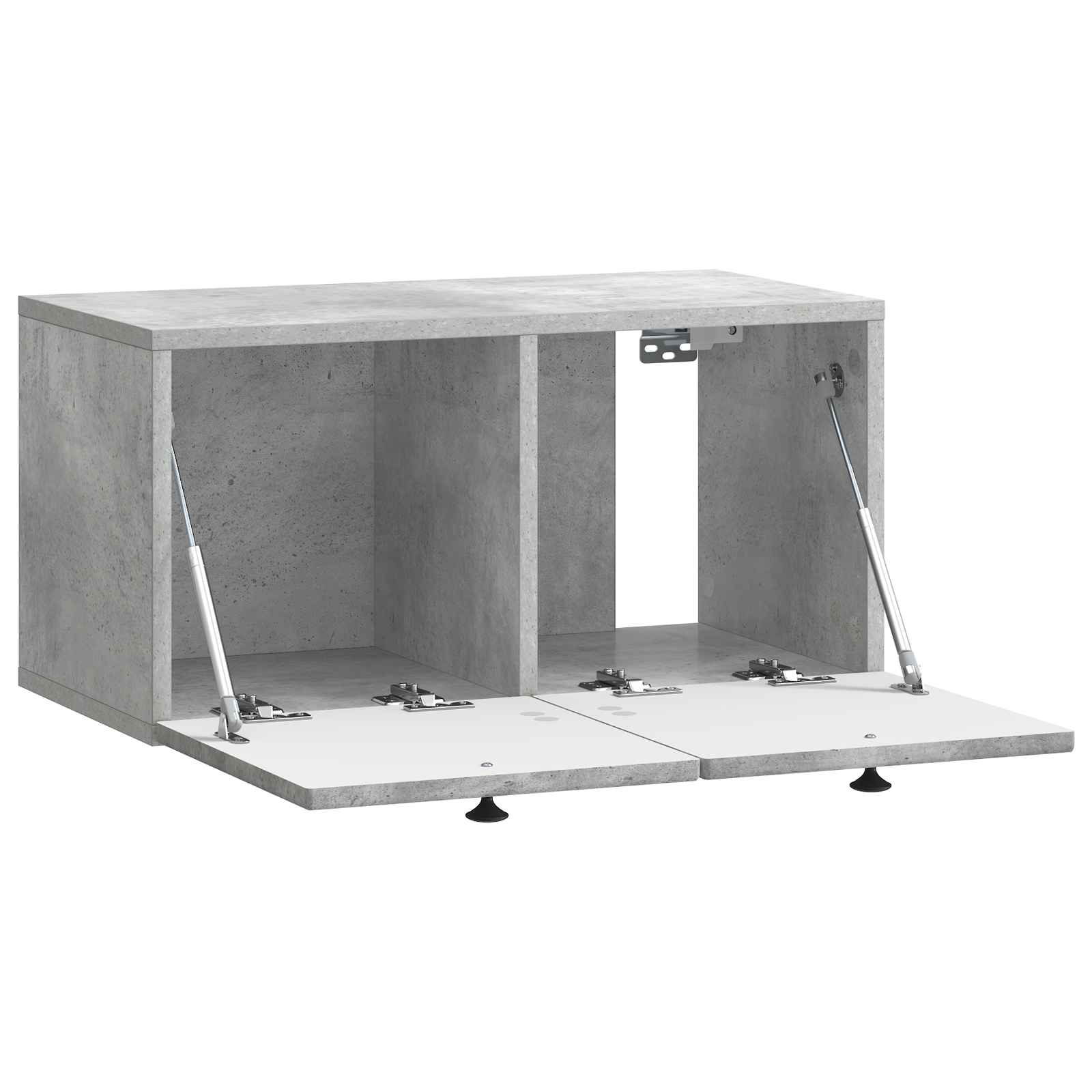 Meuble TV mural Gris béton 59,5 x 31 x 30 cm Bois d'ingénierie - XIOS