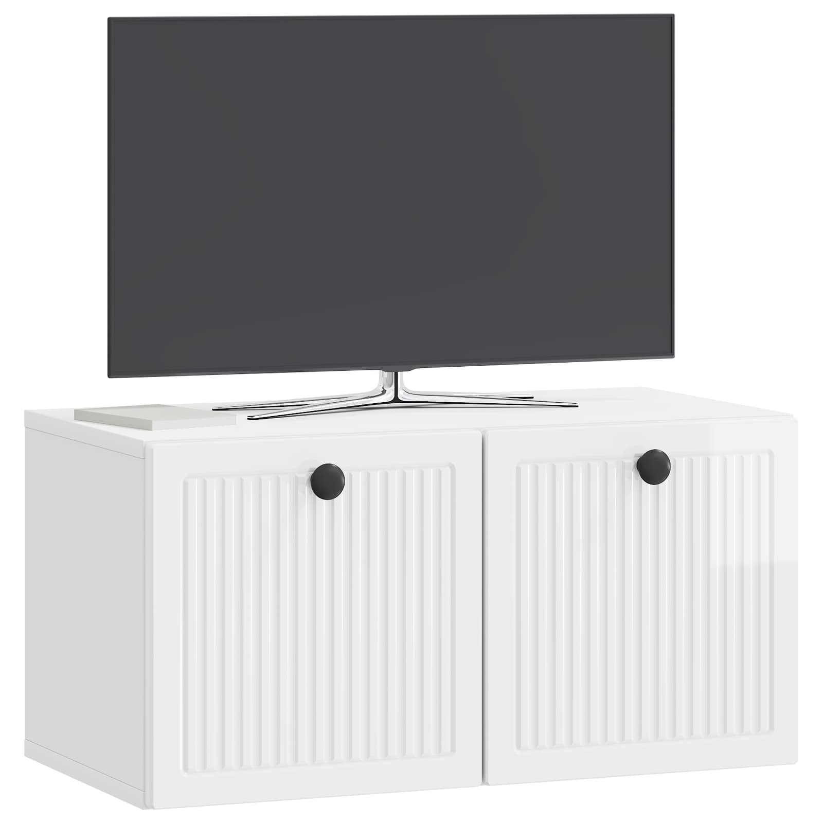Meuble TV mural Montage mural Blanc brillant 59,5 x 31 x 30 cm - XIOS