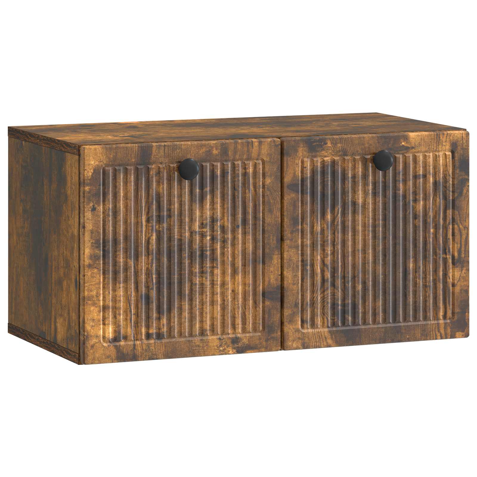 Meuble TV mural Chêne fumé 59,5 x 31 x 30 cm Bois d'ingénierie - XIOS
