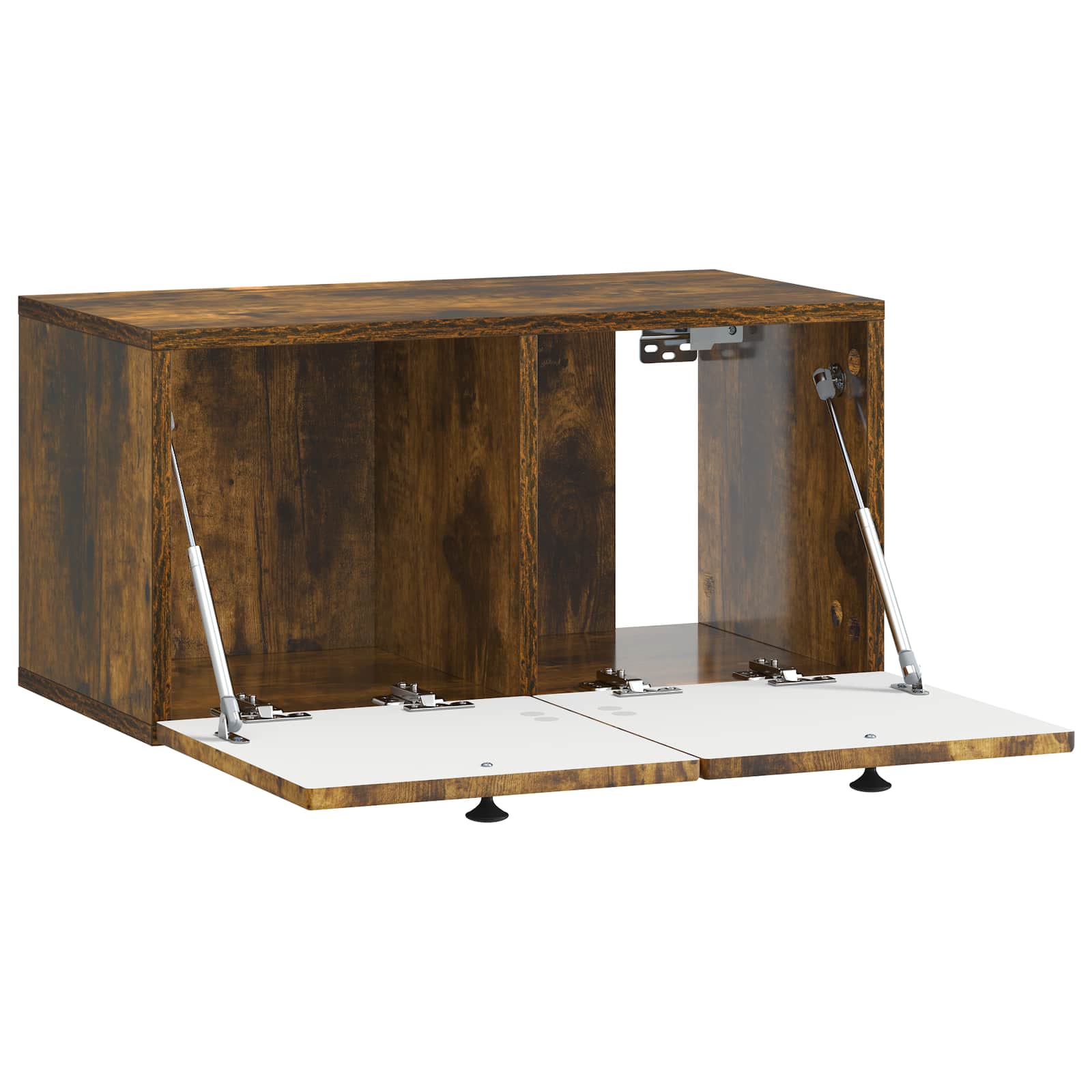 Meuble TV mural Chêne fumé 59,5 x 31 x 30 cm Bois d'ingénierie - XIOS