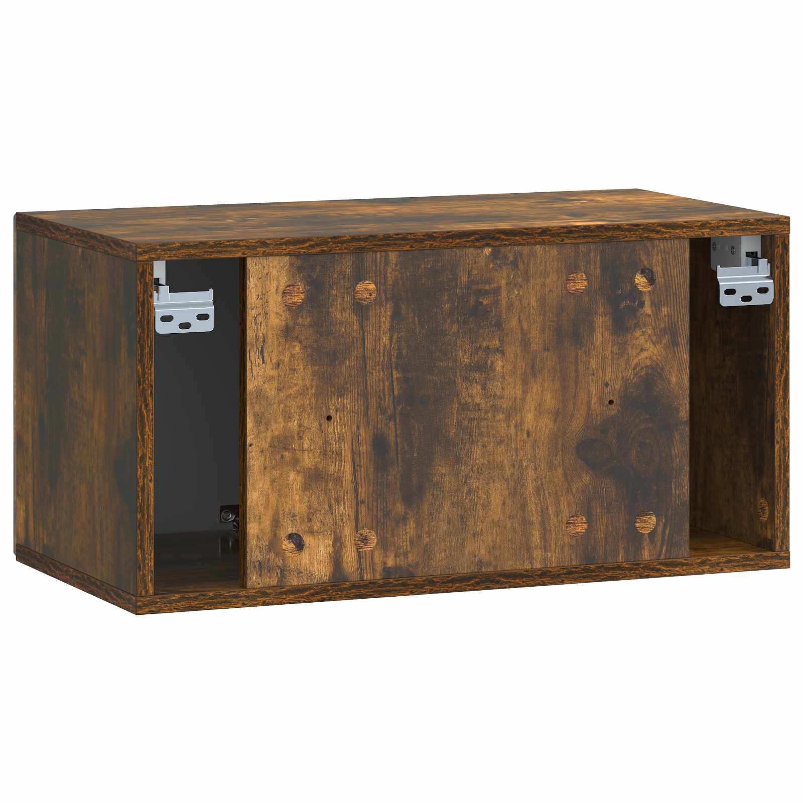 Meuble TV mural Chêne fumé 59,5 x 31 x 30 cm Bois d'ingénierie - XIOS