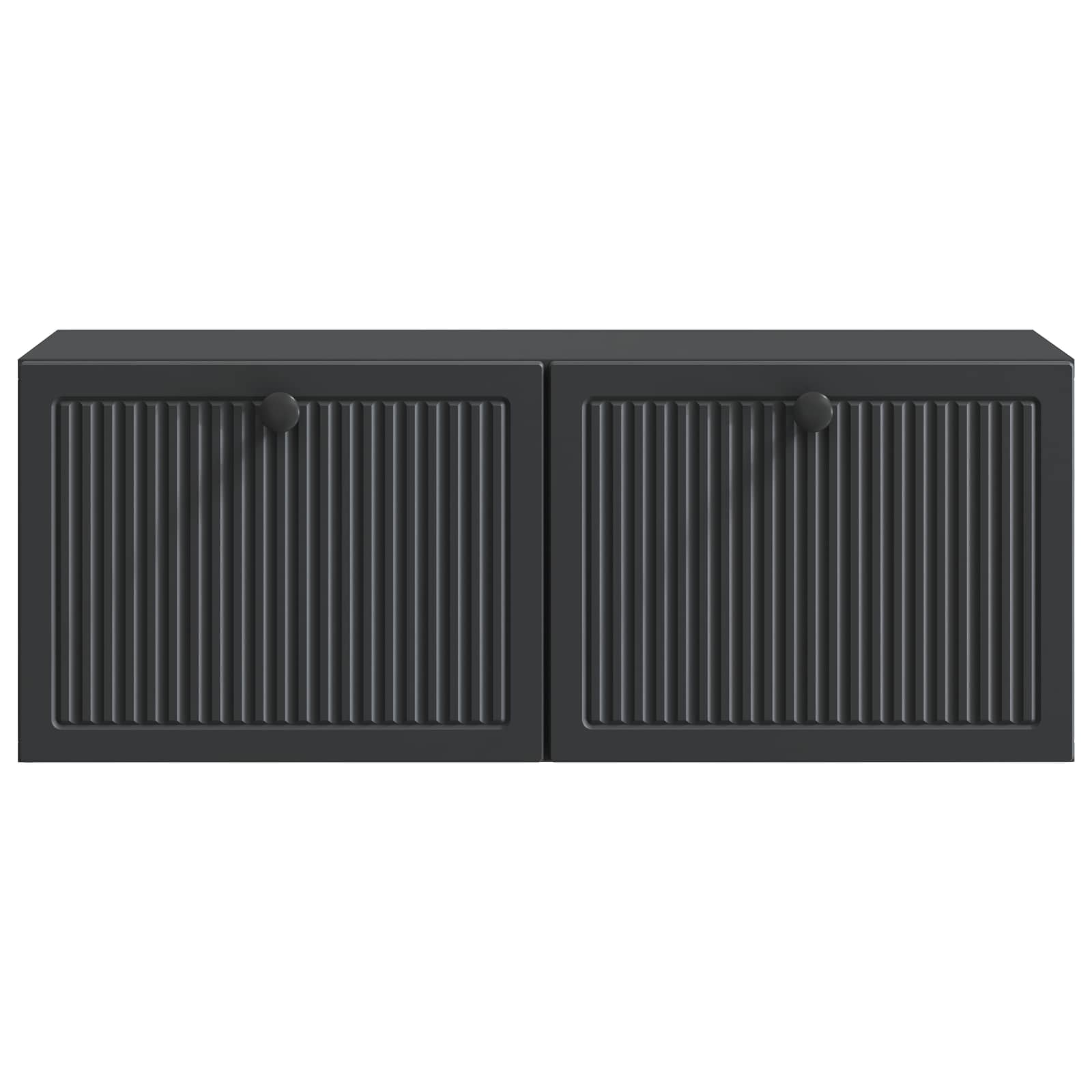 Meuble TV mural Noir 78,5 x 31 x 30 cm Bois d'ingénierie - XIOS
